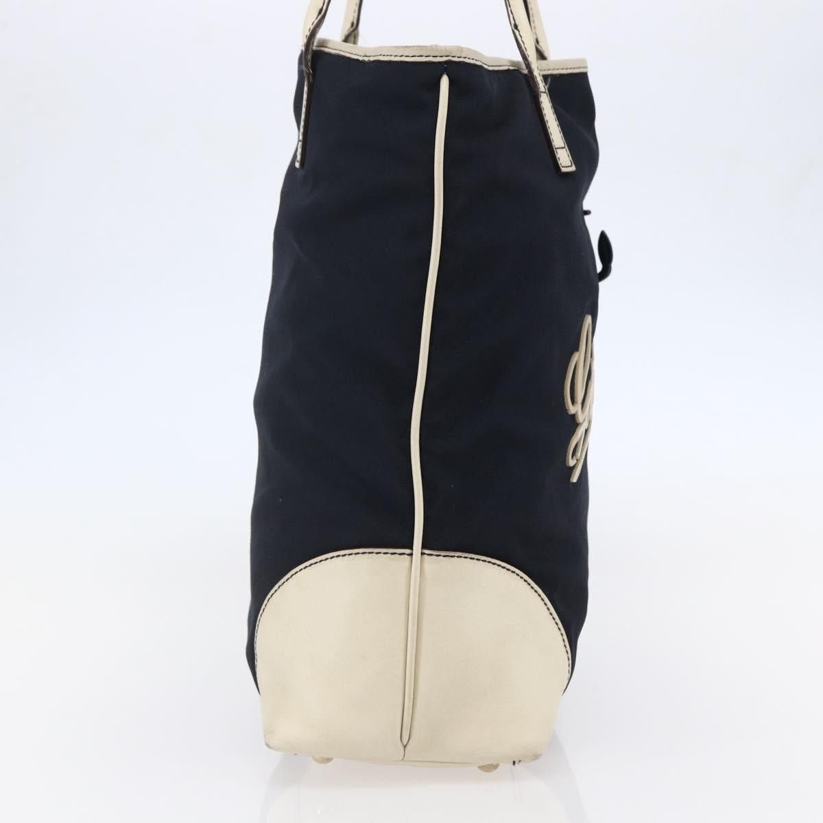 Gucci GUCCI Tote Bag Nylon Leather Navy Size ONE SIZE - 4 Thumbnail