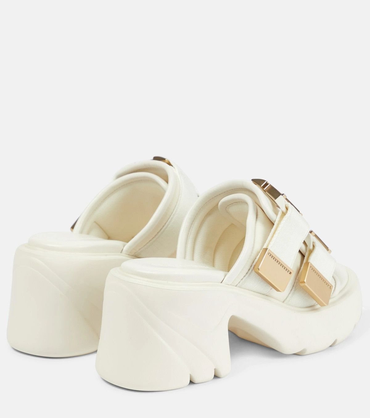 Bottega Veneta o1y0725 Mules in Ivory/White Size US 10 / IT 40 - 3 Thumbnail