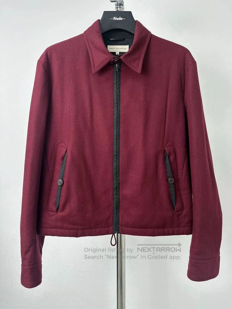 Dries Van Noten Dries Van Noten Boston Red Wool Jacket. Size US L / EU 52-54 / 3 - 2 Thumbnail
