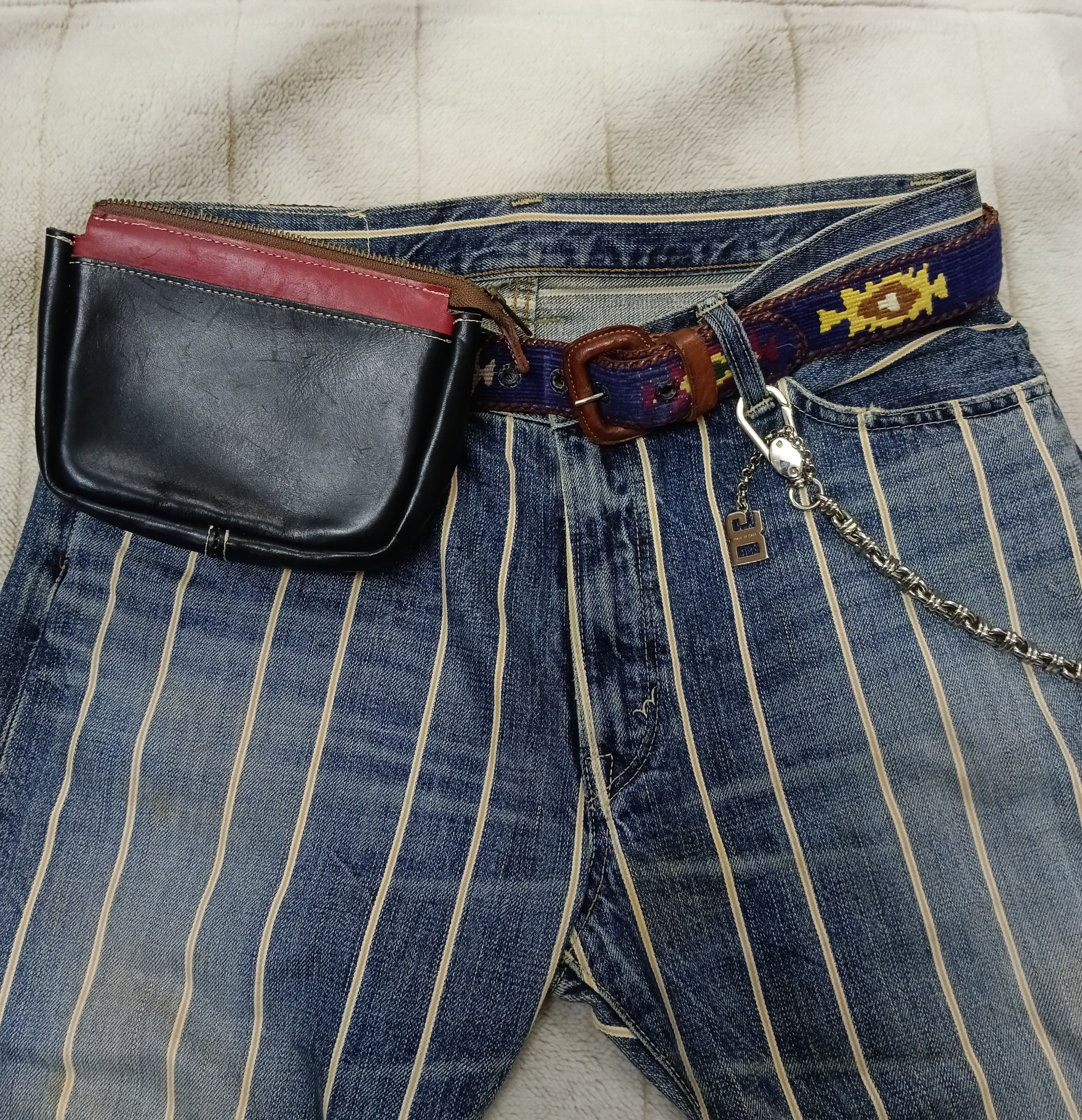 Leather LEATHER BELT POUCH 2 COLOURS Size ONE SIZE - 1 Thumbnail