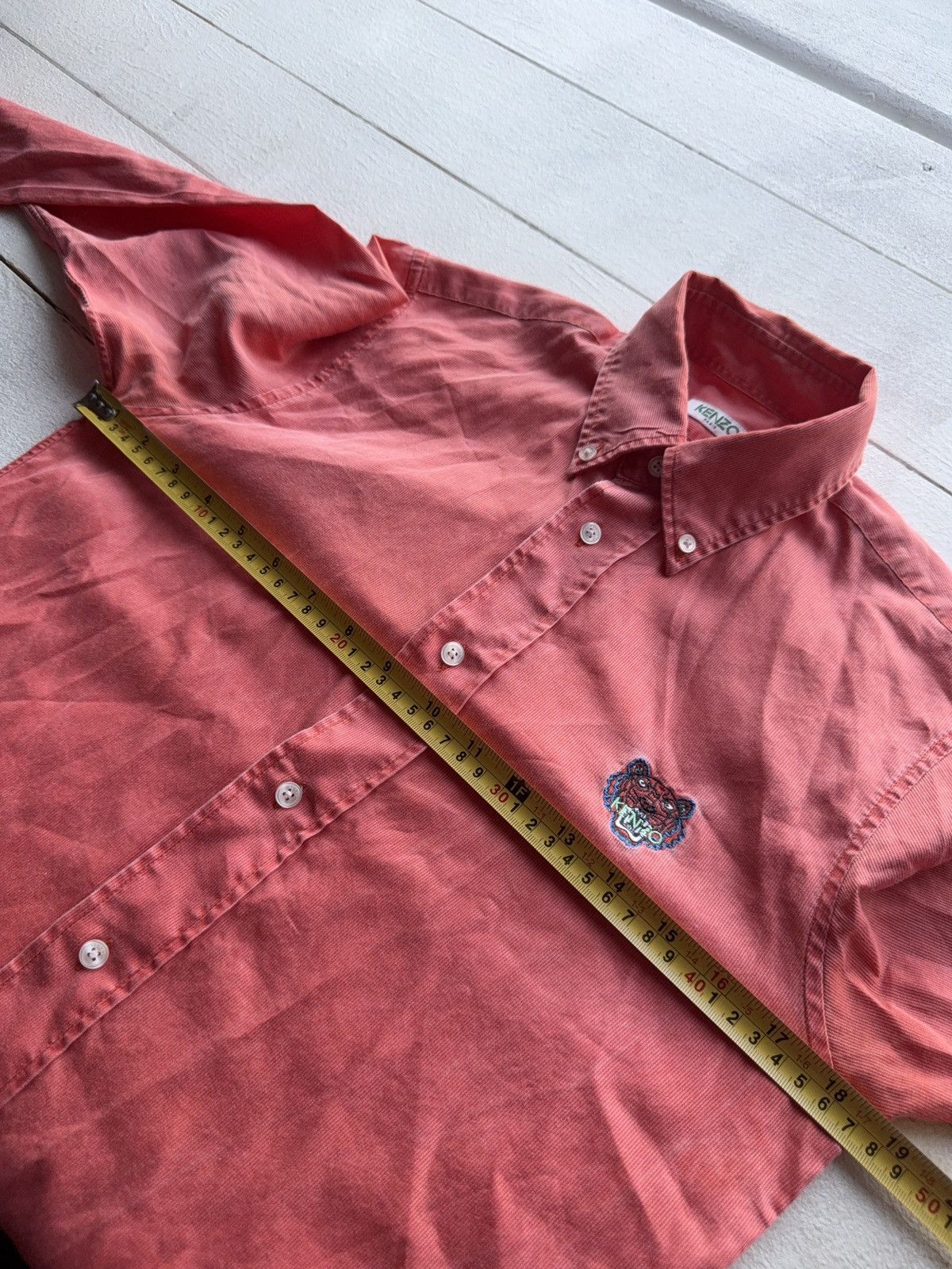 Kenzo Vintage 00s Kenzo Retro Tiger logo Luxury Button down shirt Size US XS / EU 42 / 0 - 12 Thumbnail