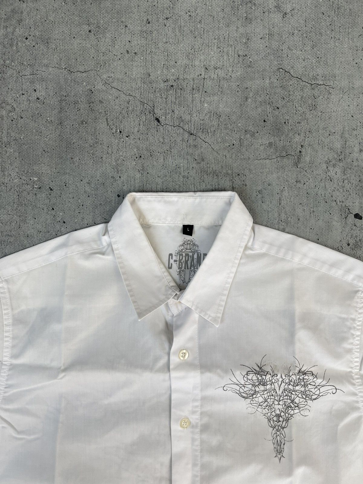 Affliction Y2K Japanese 🇯🇵 C-Brand Avant Garde Shirt Streetwear Hype Size US L / EU 52-54 / 3 - 3 Thumbnail