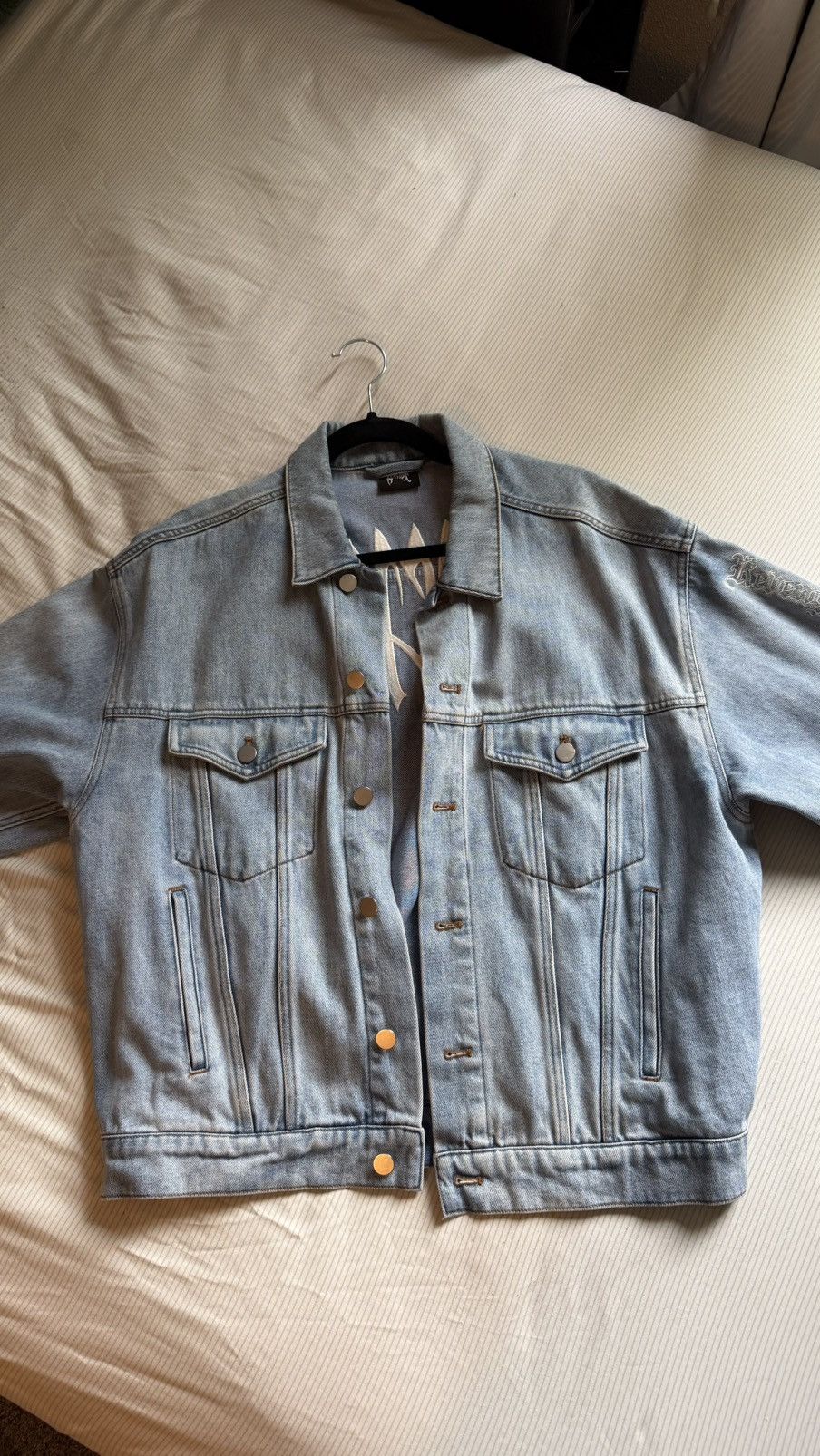 Revenge Revenge Embroidered Denim Jacket Size US L / EU 52-54 / 3 - 2 Thumbnail