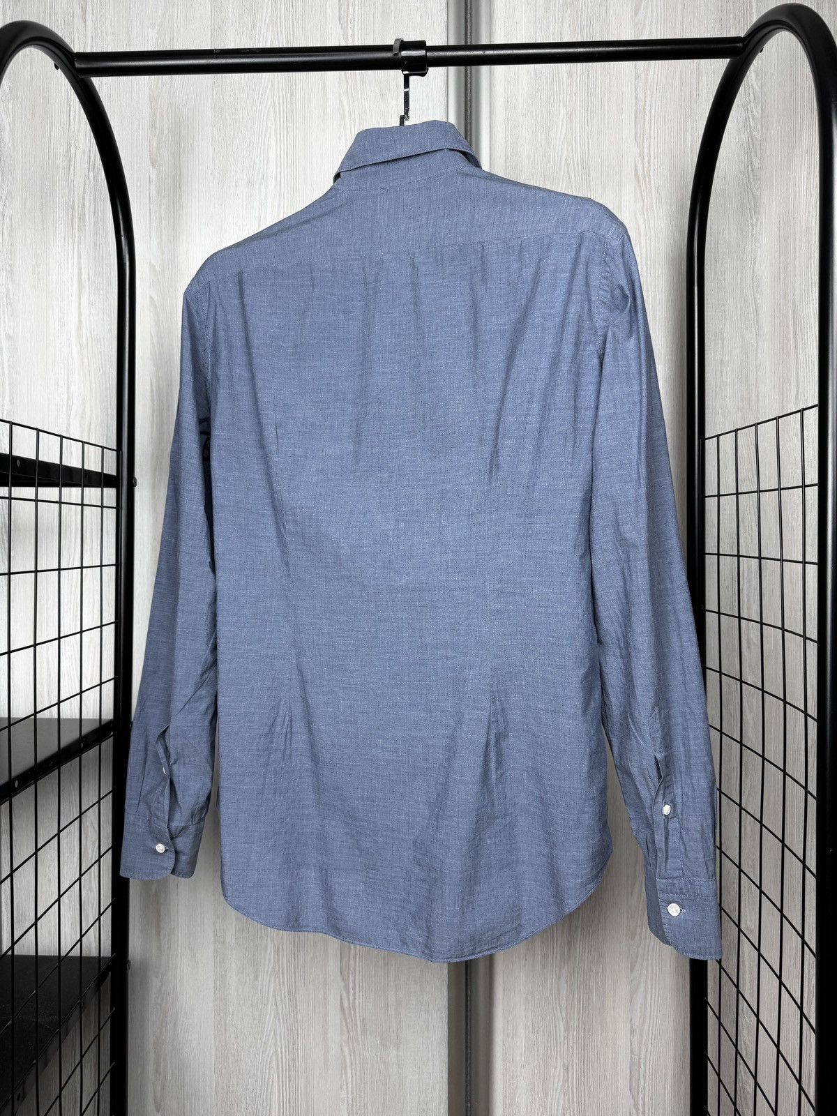 Other Sannino Napoli blue cotton solid classic ls shirt size 16 41 Size US L / EU 52-54 / 3 - 7 Thumbnail