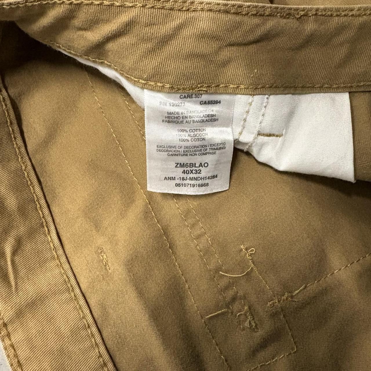 Japanese Brand × Vintage Crazy Vintage Y2K/2000s Baggy Khaki Skater Style Carhartt Style Cargo Pants! Size US 40 / EU 56 - 7 Thumbnail