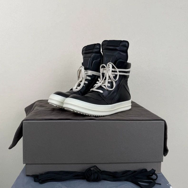 Rick Owens rick owens black high-top sneakers-dmc Size US 5.5 / EU 38 - 1 Thumbnail