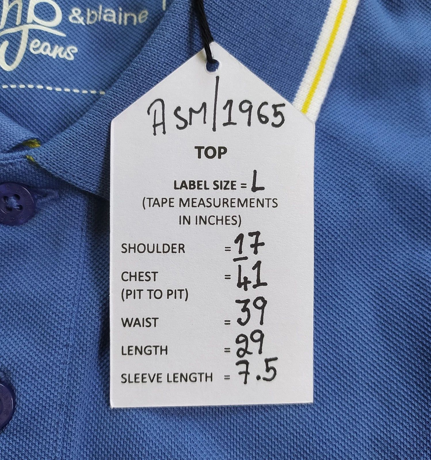 Harmont & Blaine Harmont & Blaine Jeans (HBJ) Shortsleeves Polo Shirt ASM1965 Size US L / EU 52-54 / 3 - 6 Thumbnail
