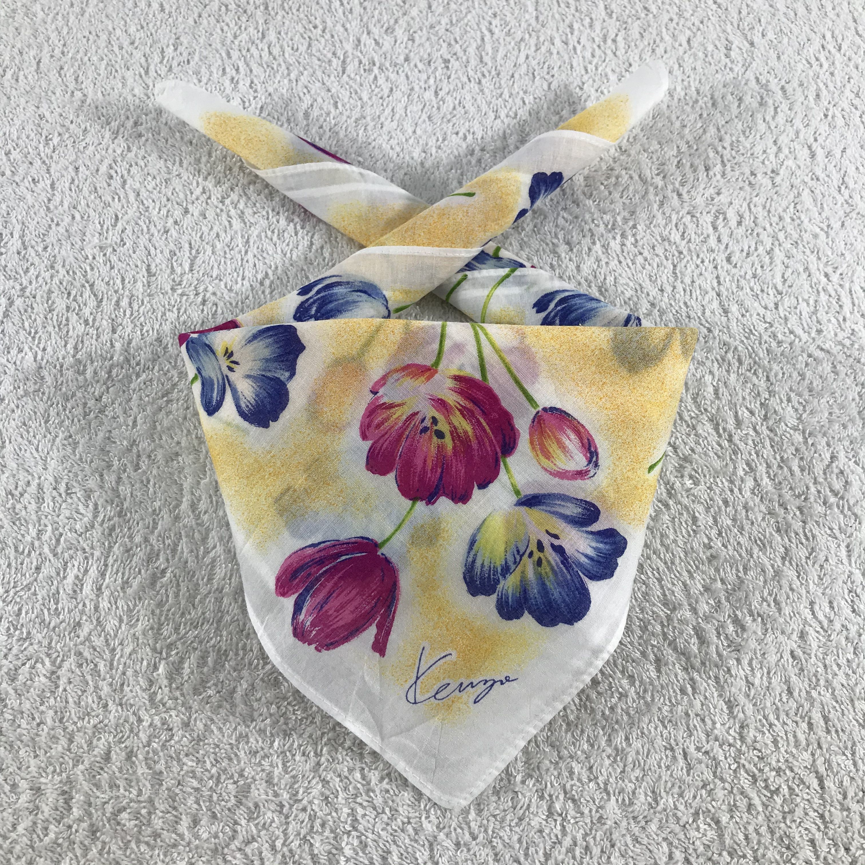 Kenzo × Vintage Kenzo Bandana / Handkerchief / Neckerchief - S326 Size ONE SIZE - 3 Thumbnail
