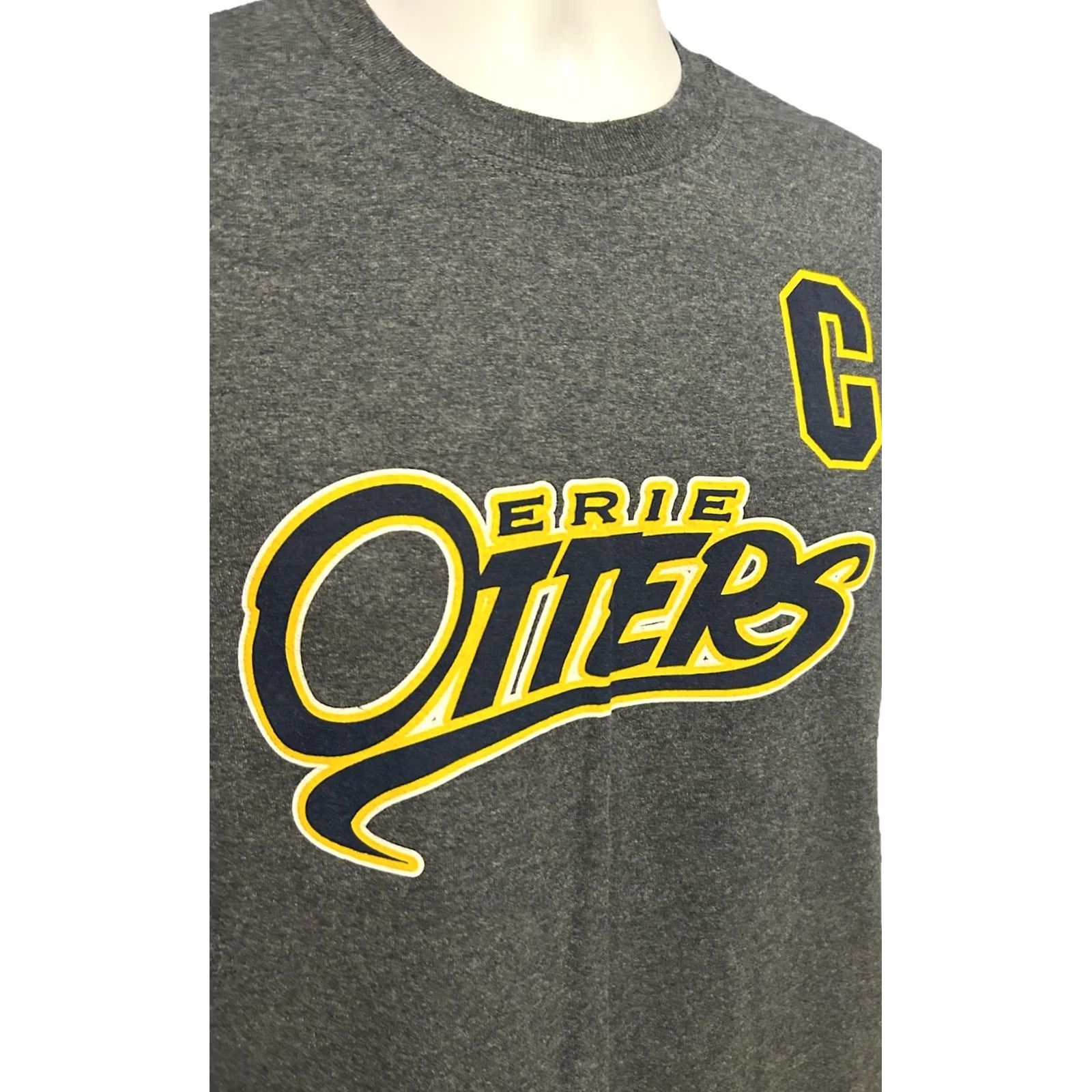 Gildan Connor Mcdavid Erie Otters Shirt Men Medium Gray Short Sleeve Minor League Size US M / EU 48-50 / 2 - 6 Thumbnail
