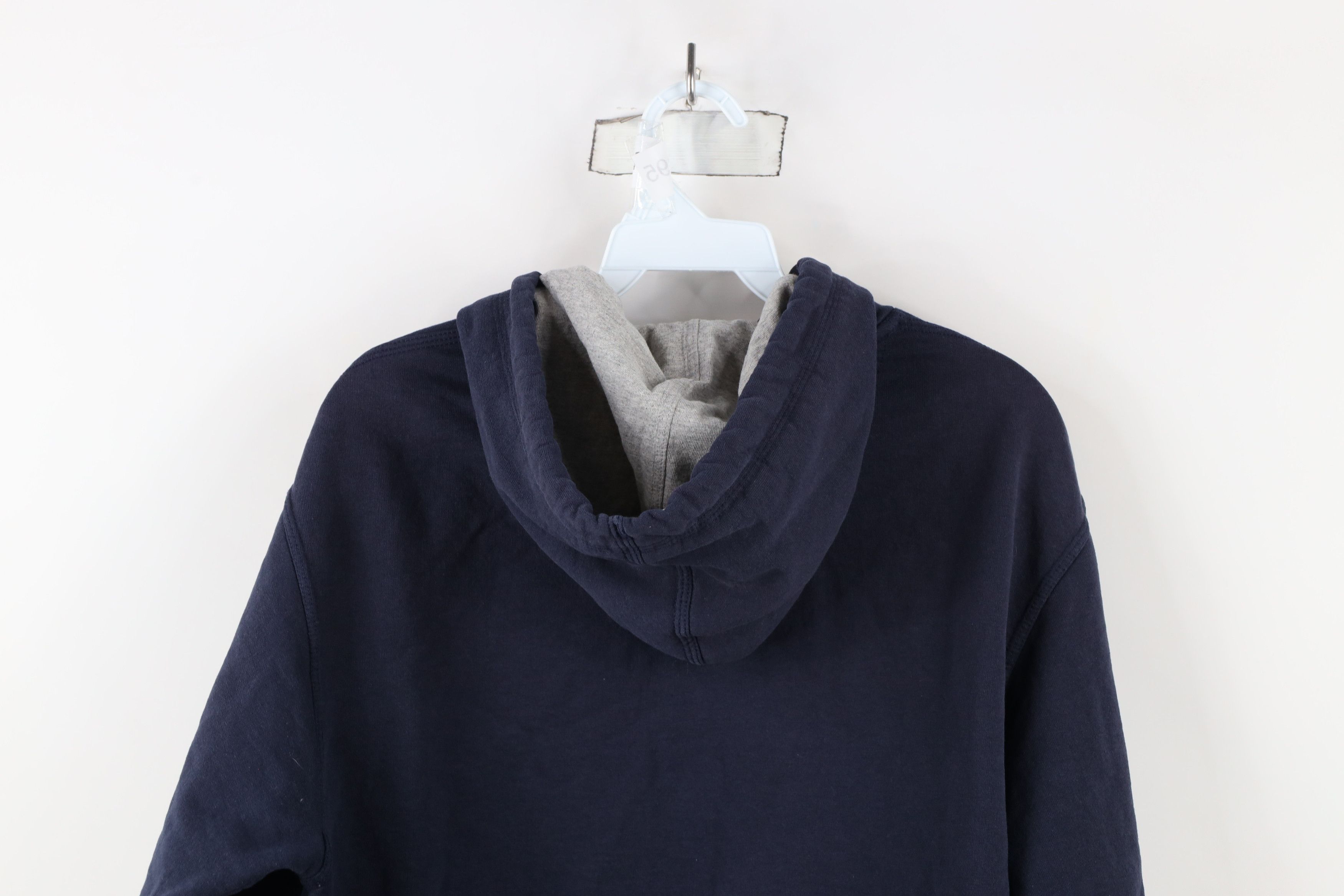 Champion × Vintage Vintage Champion Classic Logo Hoodie Sweatshirt Navy Blue Size US M / EU 48-50 / 2 - 12 Thumbnail