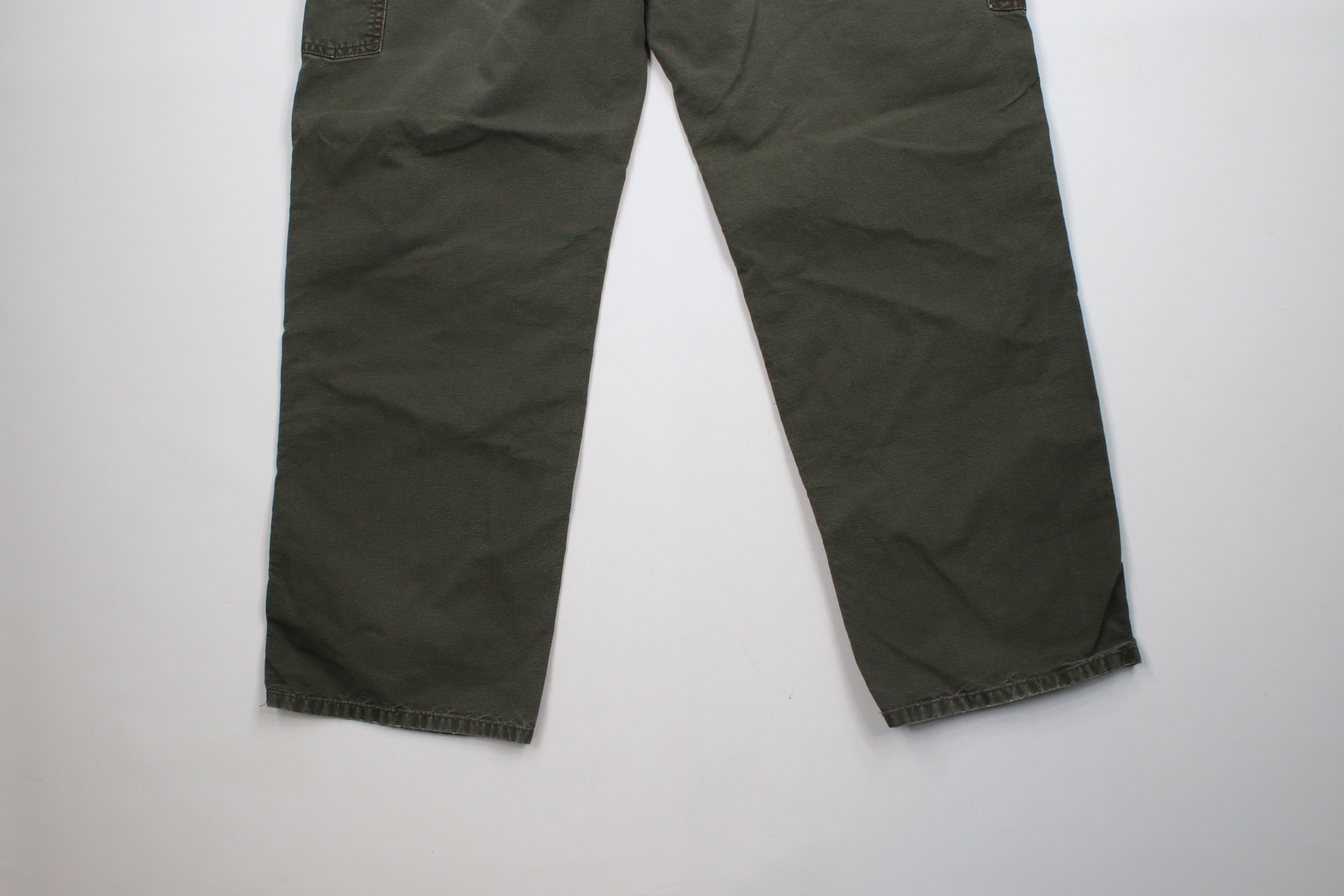 Carhartt × Vintage Vintage Y2K Carhartt Spell Out Wide Leg Dungaree Pants Green Size US 38 / EU 54 - 11 Thumbnail