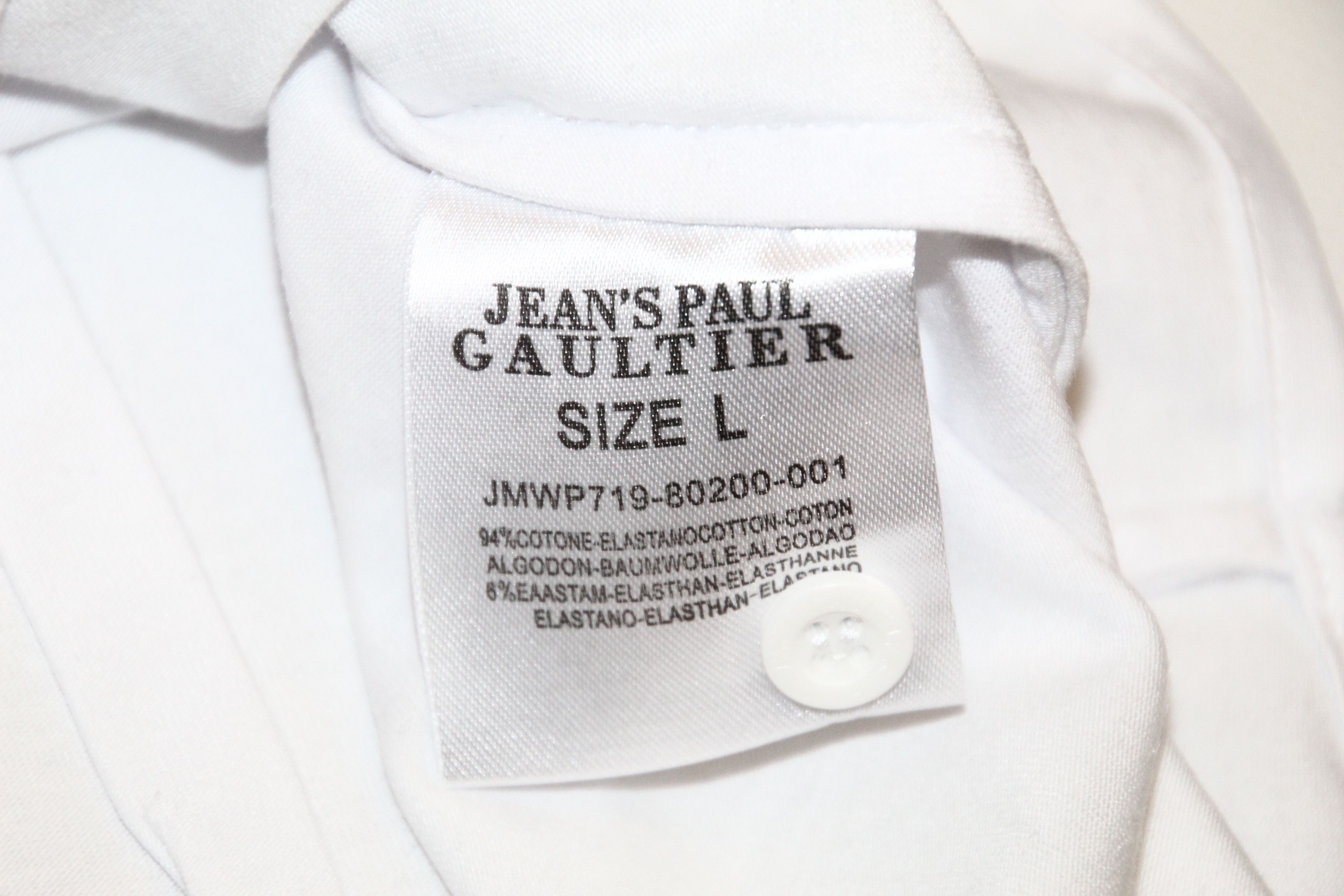 Jean Paul Gaultier Jean Paul Gaultier Signatured Slim Fit Cotton Jersey Shirt Size US L / EU 52-54 / 3 - 14 Thumbnail