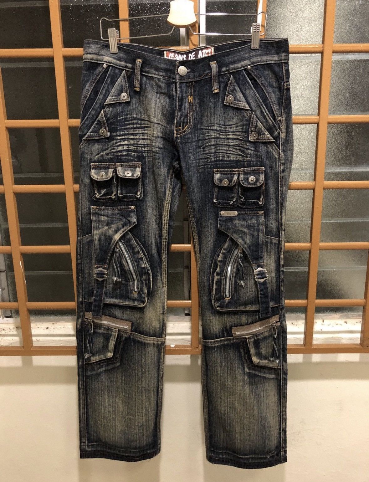 Japanese Brand Jeans De Art Tactical Parachute Denim Jeans Size US 34 / EU 50 - 1 Thumbnail