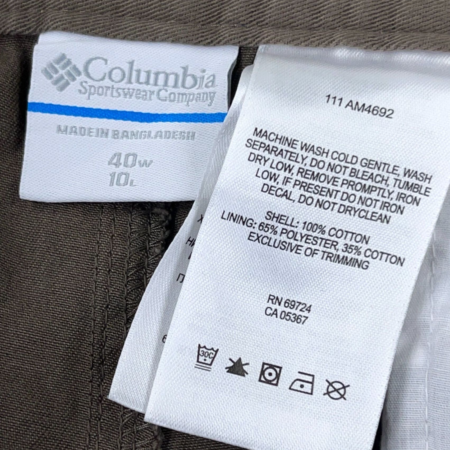 Vintage Columbia Cargo Shorts Men 40 Brown Hiking Outdoor Camping Columba Cargo Short Mens 40 Brown Size US 40 / EU 56 - 3 Thumbnail