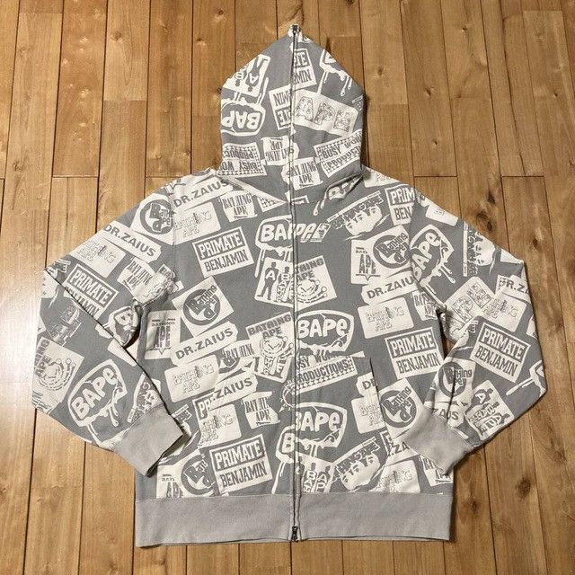 Bape × Nigo 💫Glow in the dark💫 BAPE MIX LOGO full zip hoodie APE NIGO Size US XXL / EU 58 / 5 - 2 Thumbnail