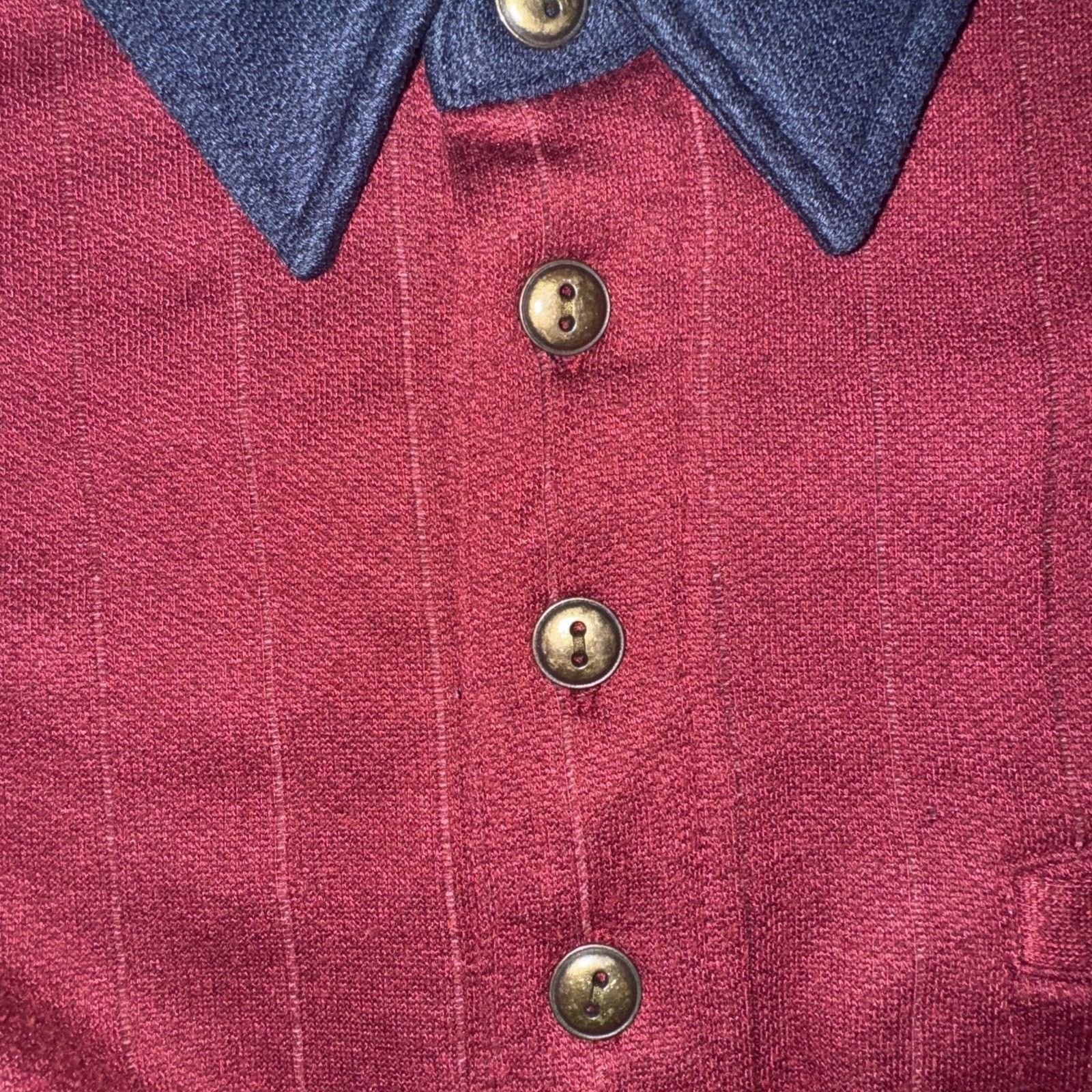 Japanese Brand × Vintage Scandia Woods Rugby Polo Shirt Maroon Large 23x25 Size US L / EU 52-54 / 3 - 4 Thumbnail