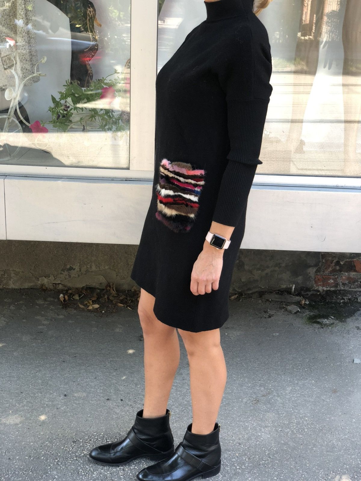 Other wool dress Black Dress with a pocket Size S / US 4 / IT 40 - 5 Thumbnail