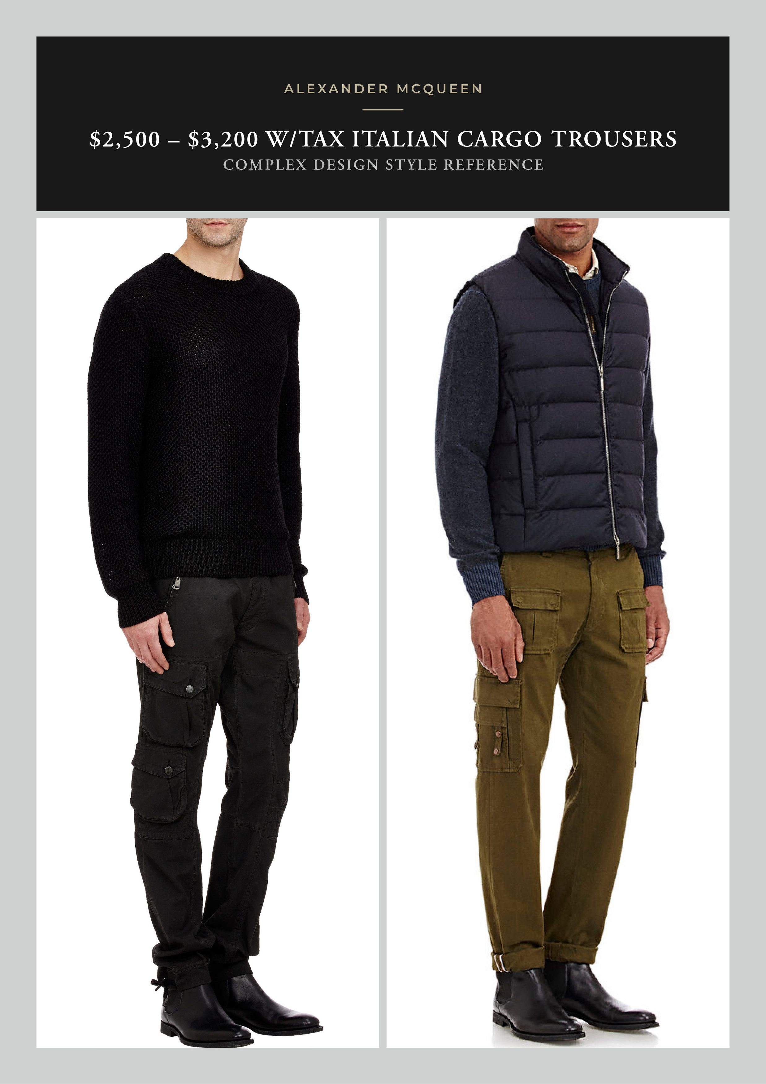 Alexander McQueen Ultimate Rare $2,500 w/tax MCQUEEN Handmade Cargo Pants Size US 32 / EU 48 - 7 Thumbnail
