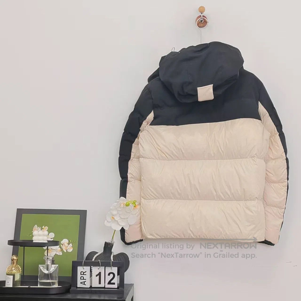 Moncler Moncler Black and White Patchwork Logo Down Jacket| Size US L / EU 52-54 / 3 - 4 Thumbnail