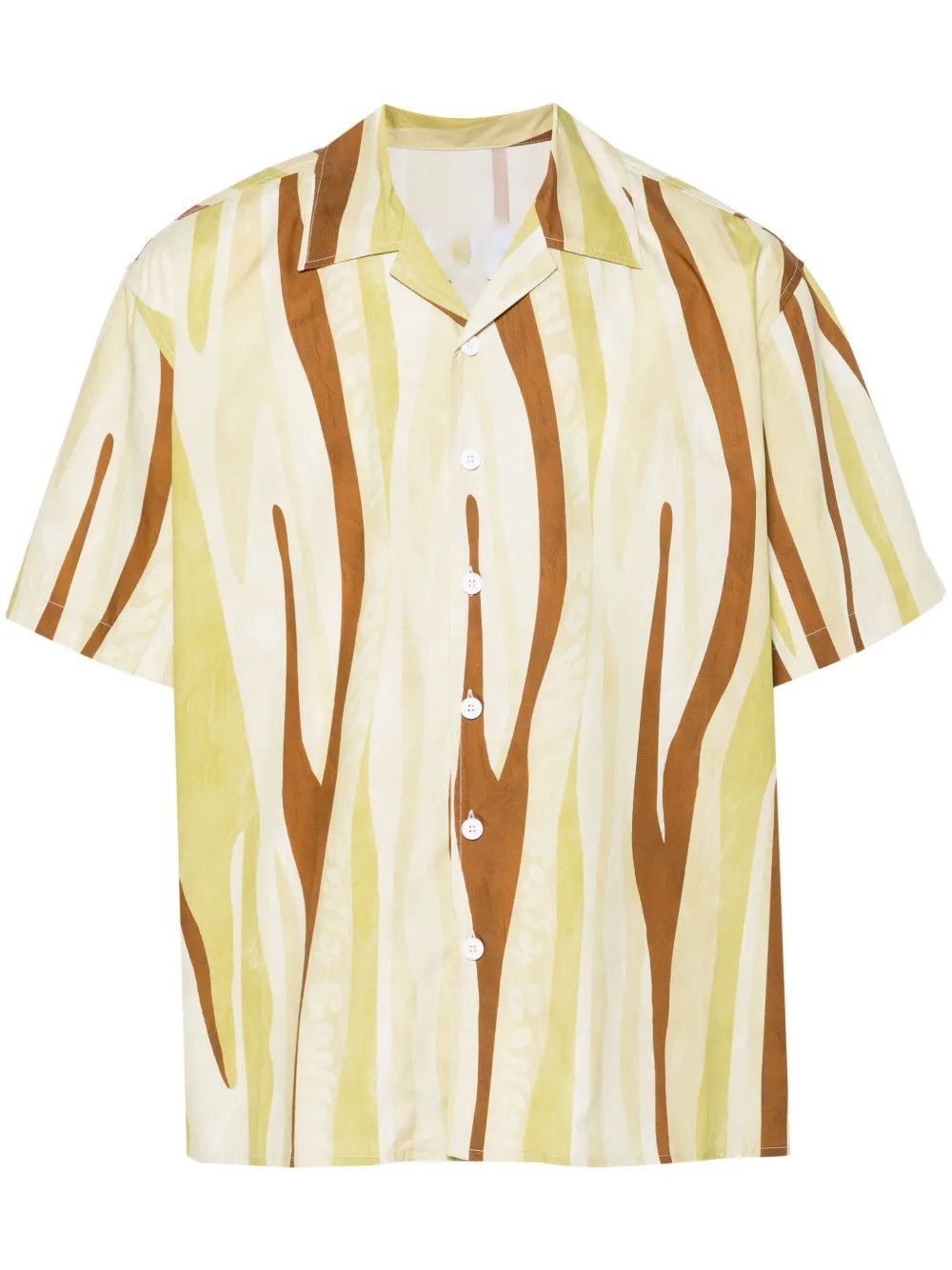 Other Men’s Yellow Abstract-Print Shirt – Short-Sleeve Button-Up Size US M / EU 48-50 / 2 - 1 Thumbnail