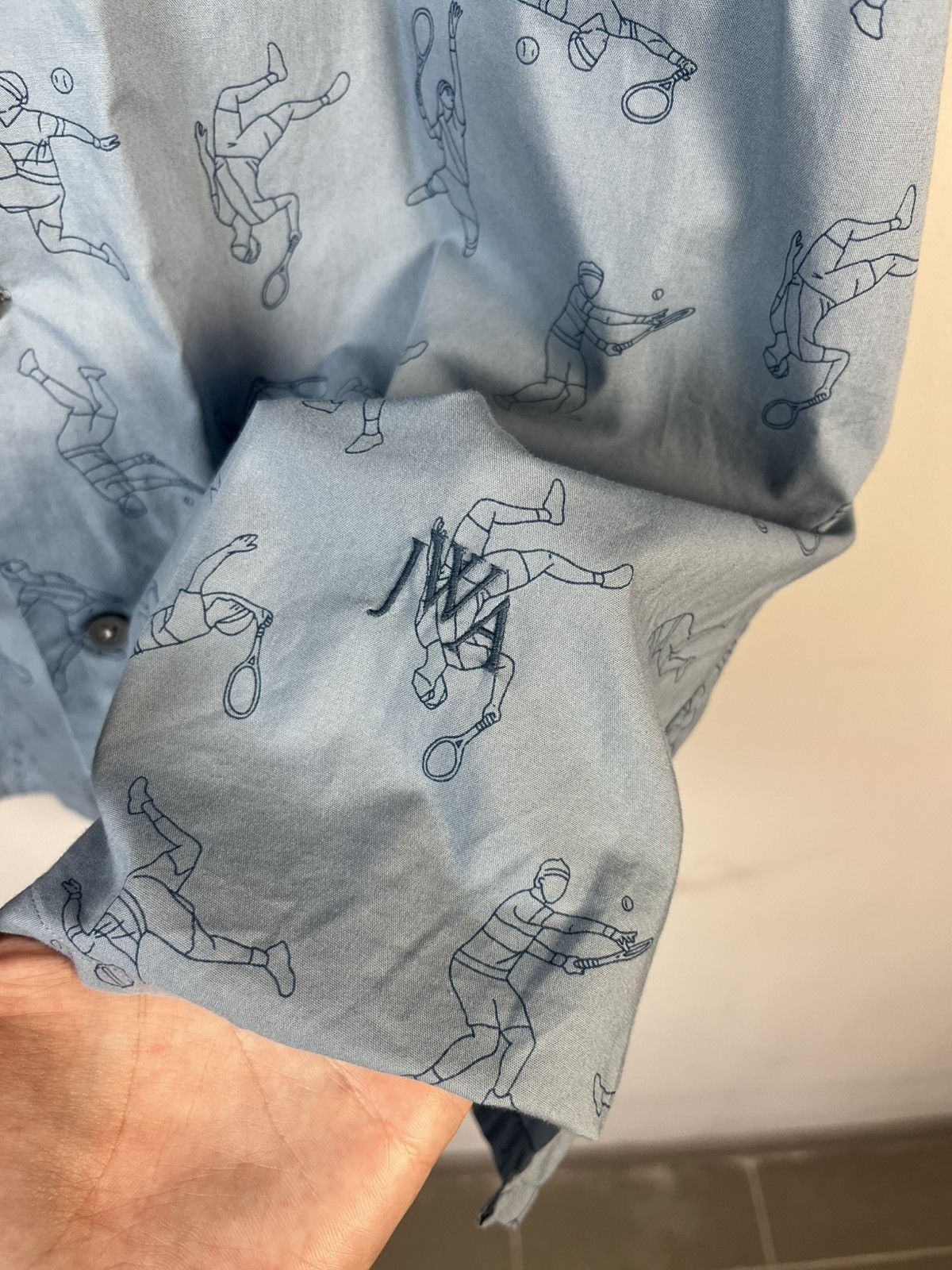 JW Anderson × Uniqlo J.W.Anderson Uniqlo Printed Open Collar Short Sleeve Shirt Size US XL / EU 56 / 4 - 6 Thumbnail