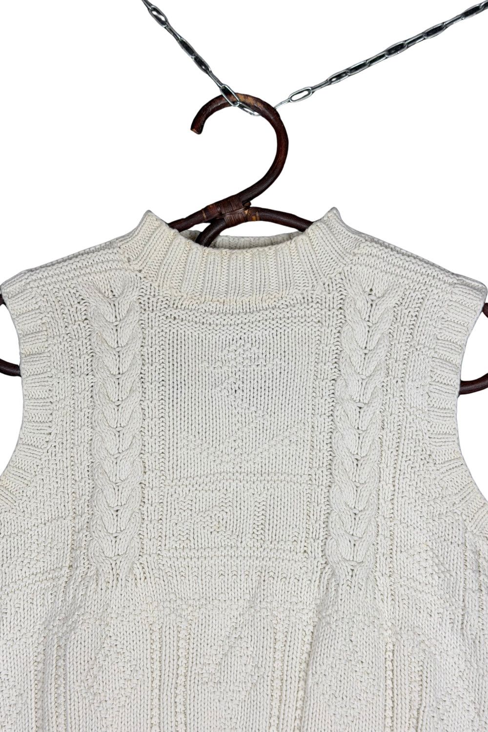 Polo Ralph Lauren Polo Sport Ralph Lauren Hand-Knit Cable Vest – SS96 Size M / US 6-8 / IT 42-44 - 4 Thumbnail