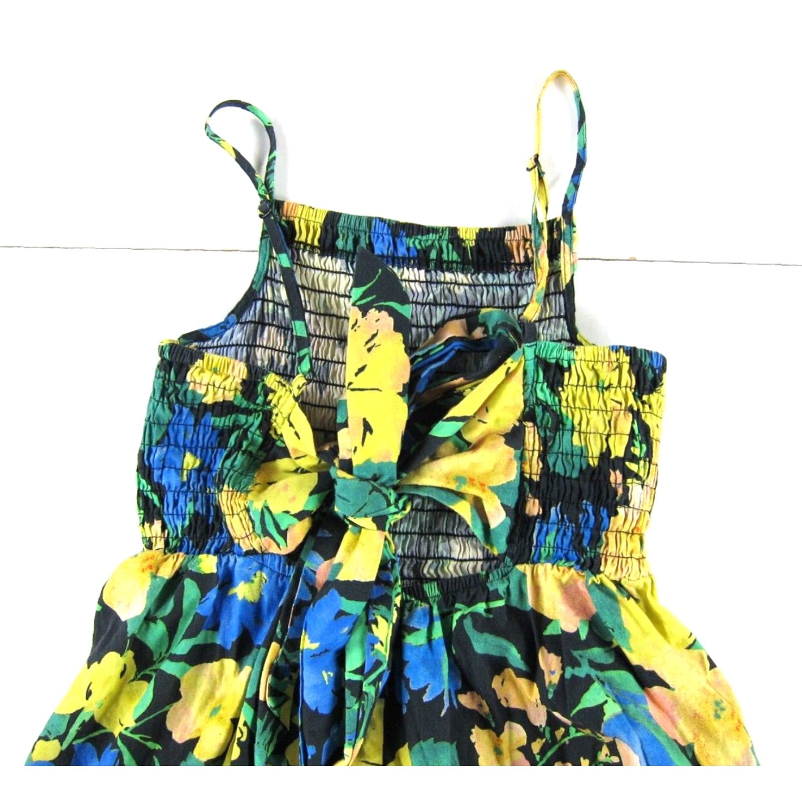Topshop Topshop Floral Midi Tank Dress 4-6 Yellow Cotton 100% Sun Dress Sleeveless Square Neck Pullover Women Shop 4-6 Size S / US 4 / IT 40 - 5 Thumbnail
