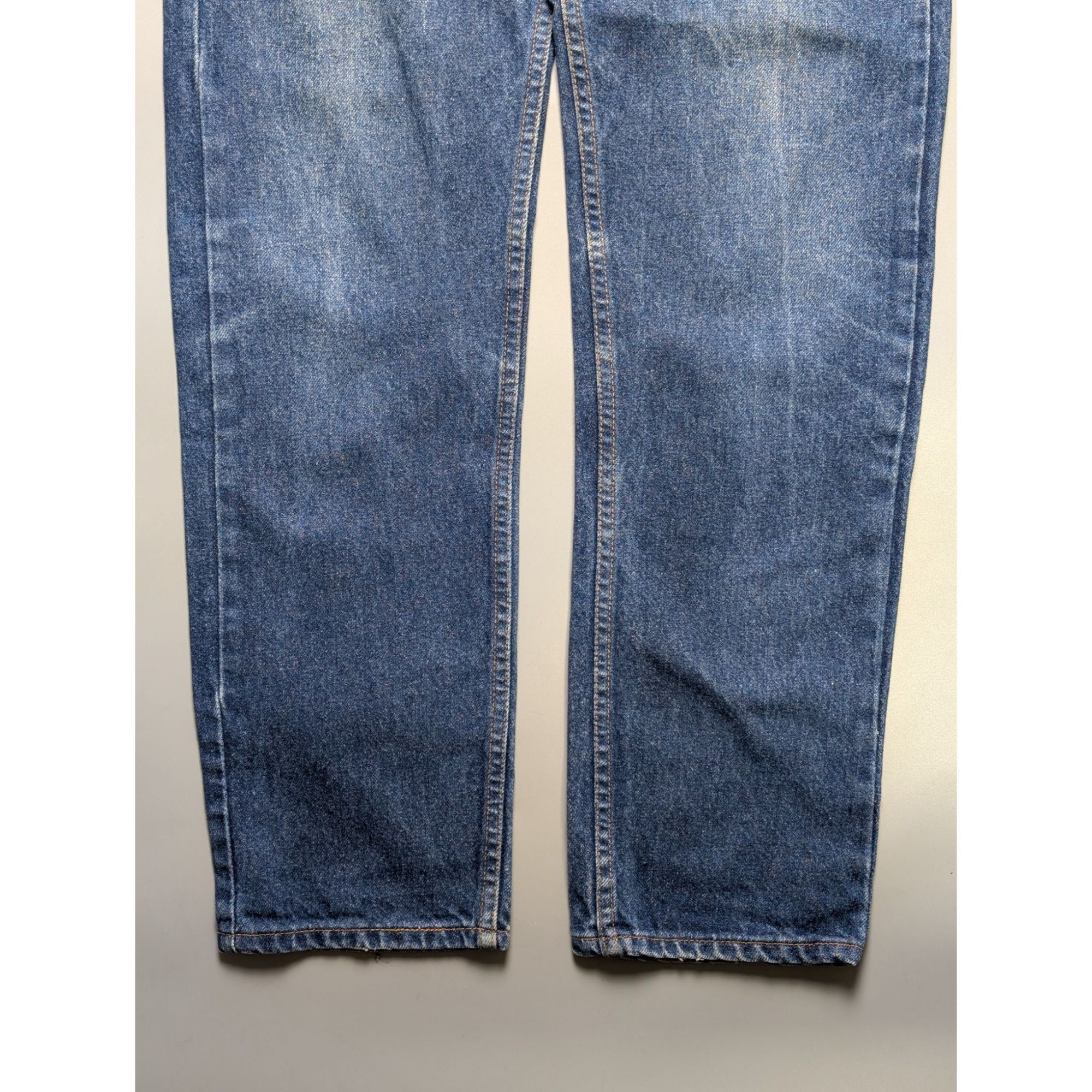 Levi's Levi's 505 Made In USA Orange Tab Indigo Denim Jeans (Y1074) Size US 34 / EU 50 - 2 Thumbnail