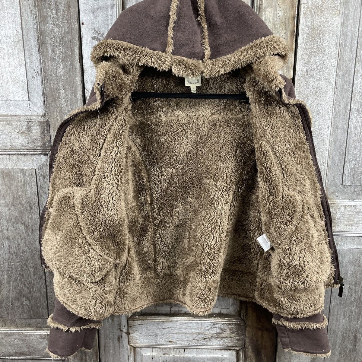 Japanese Brand × Uniqlo × Vintage Vintage Uniqlo Sherpa Hoodie Jacket Size L / US 10 / IT 46 - 5 Thumbnail