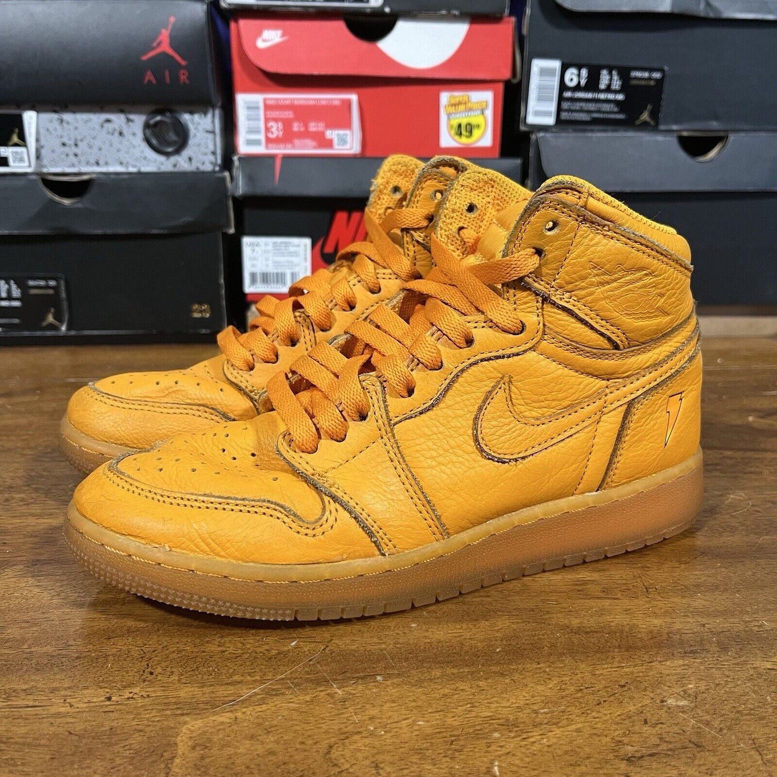 Jordan Brand Size 5Y- Air Jordan 1 Retro OG G8RD High Orange Peel Size US 6.5 / IT 36.5 - 1 Thumbnail