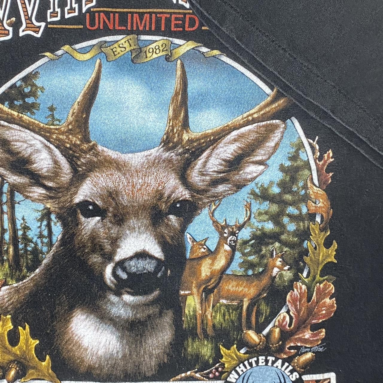 Other Vintage White Tails Unltd. Faded Black Nature Tee Size 2XL Size US XXL / EU 58 / 5 - 3 Thumbnail