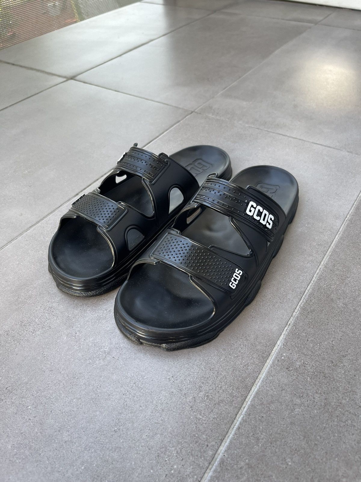 GCDS !DS! SS23 GCDS Logo Black Pool Slides Size US 10 / EU 43 - 7 Thumbnail
