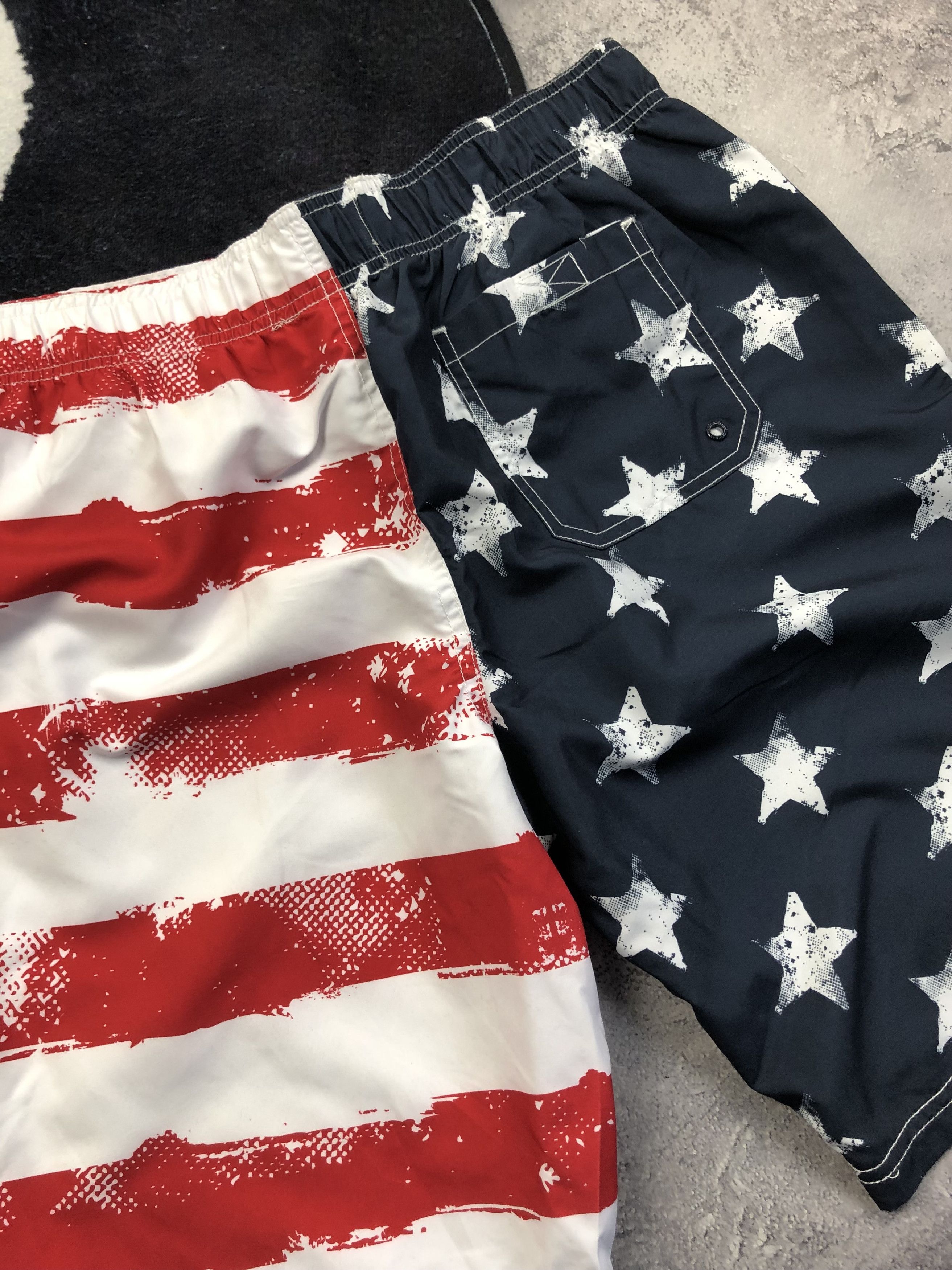 Other AMERICAN FLAG Style Big Logo Hype Streetwear Y2k Swim Shorts Size US 32 / EU 48 - 12 Thumbnail