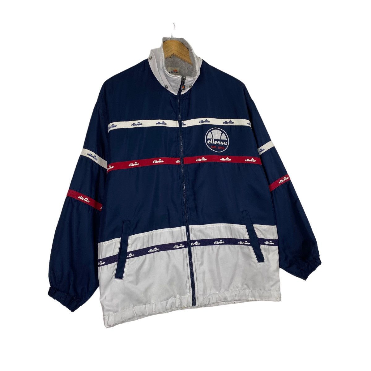 Ellesse Vintage Ellesse Small Logo Zipper Light Jacket Size US L / EU 52-54 / 3 - 3 Thumbnail