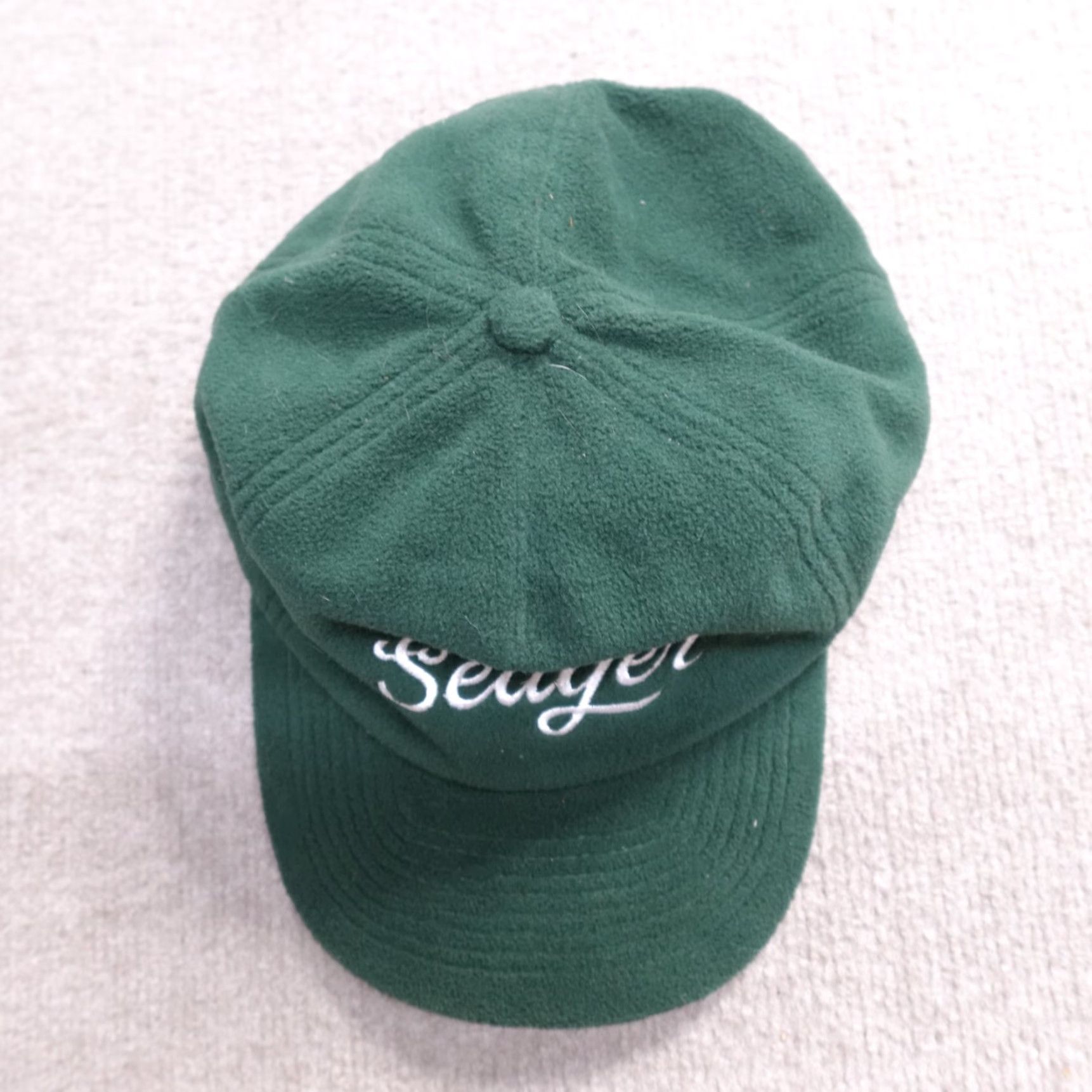 Vintage Seager Hat Green Embroidered Dadhat Snapback Fleece Adjustable Men Size US M / EU 48-50 / 2 - 2 Thumbnail