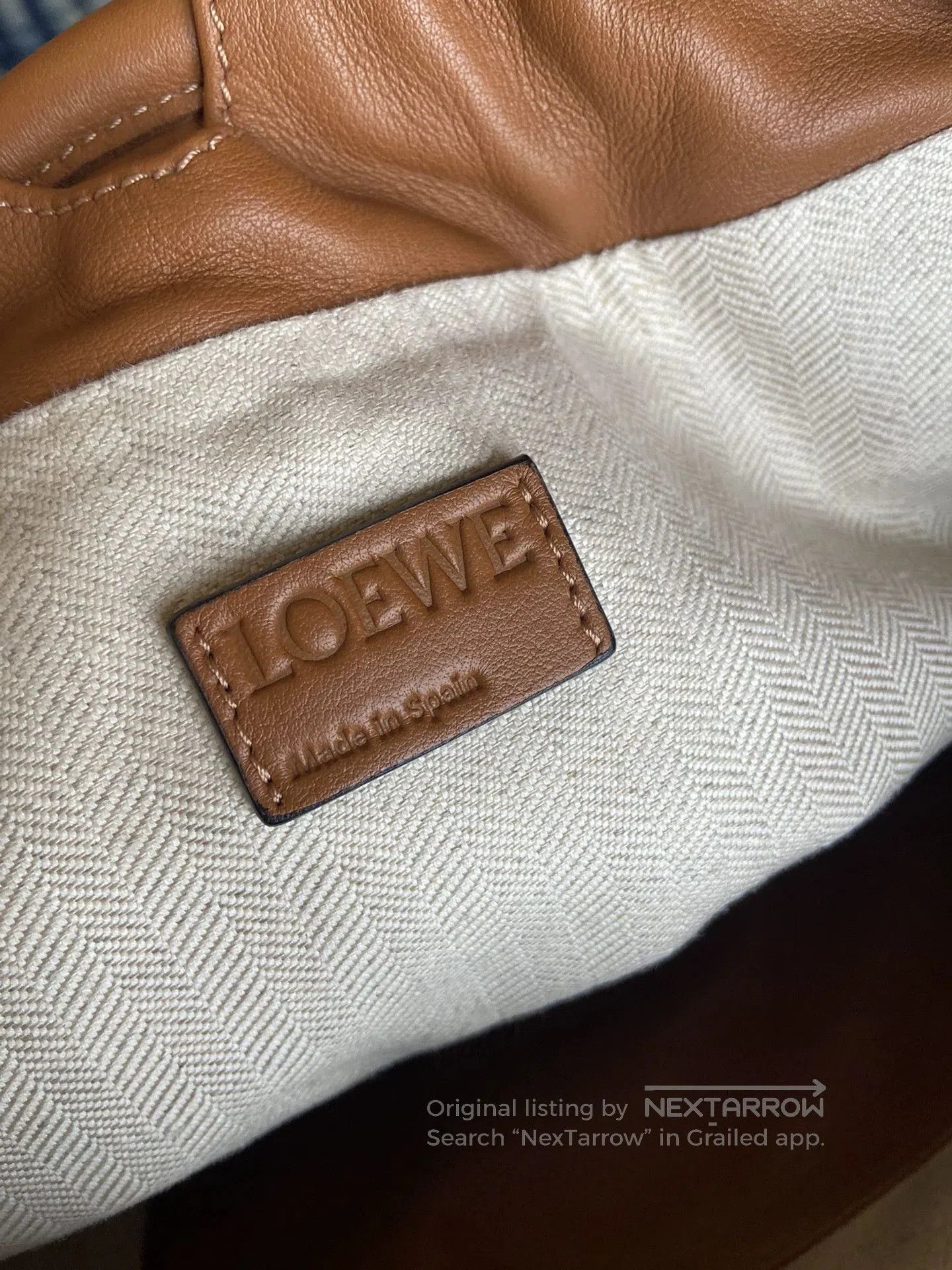 Loewe fashionable leather shoulder backpack. Size ONE SIZE - 4 Thumbnail