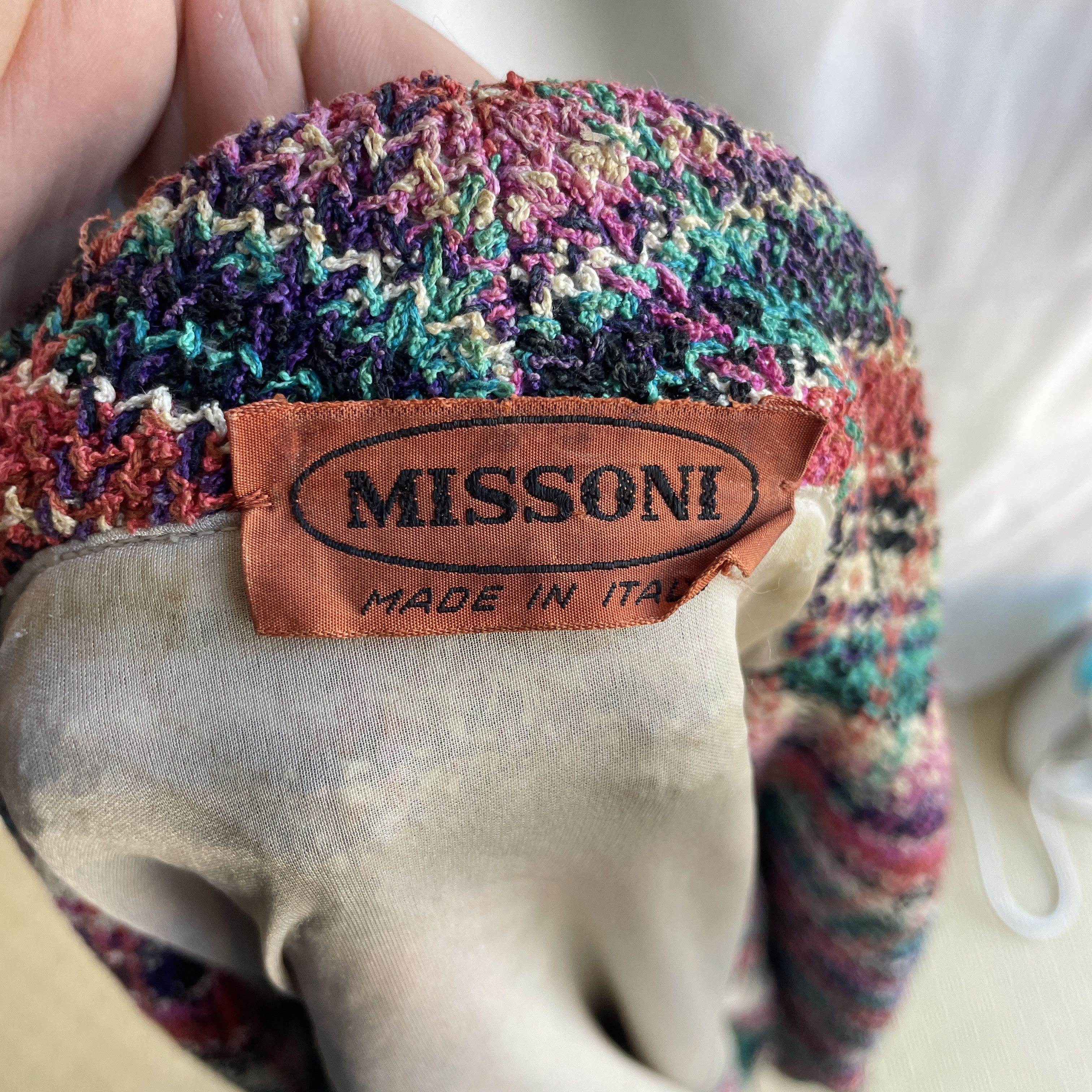 Missoni Missoni Vintage 90's Womens Woven Double Breasted Blazer Size L / US 10 / IT 46 - 10 Thumbnail