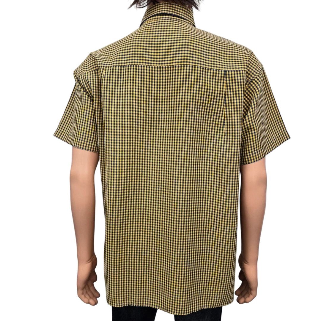 Ted Baker × Vintage TED BAKER London Men Shirt Check Size 4 L/XL Short sleeve Size US L / EU 52-54 / 3 - 11 Thumbnail