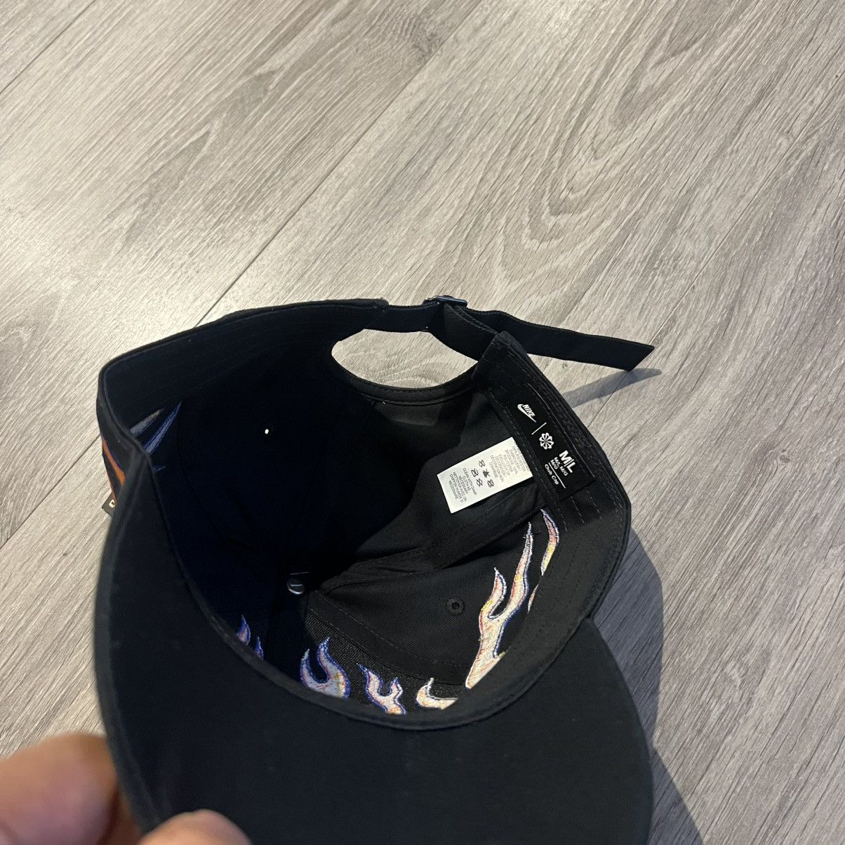 Vintage Vintage Nike flame hat rare Size ONE SIZE - 7 Thumbnail