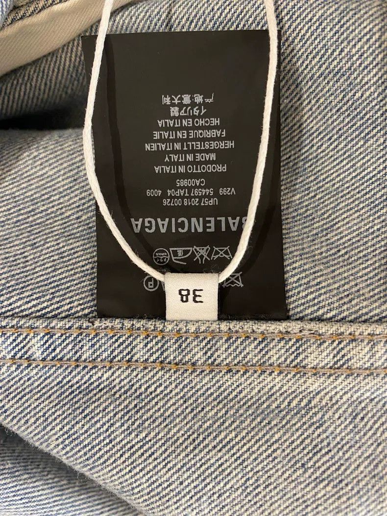 Balenciaga Balenciaga Blue Denim Jacket Size XS / US 0-2 / IT 36-38 - 4 Thumbnail
