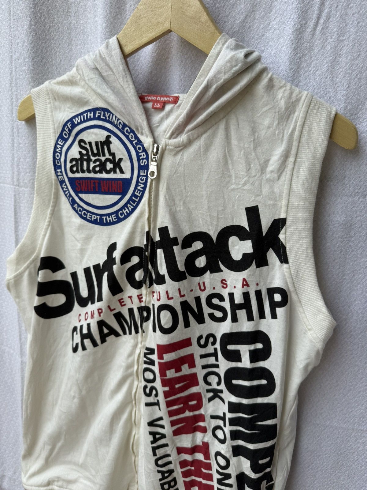 Share Spirit Homme Dope hyper japanese surf poem vest zip hoodie Size US L / EU 52-54 / 3 - 4 Thumbnail