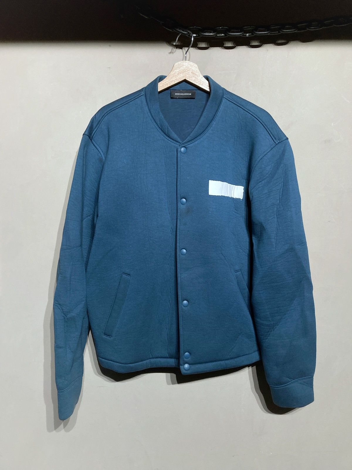 Kris Van Assche KVA BOMBER JACKET NEOPRENE VARSITY PAINT SPLATTER XL 56 Size US XL / EU 56 / 4 - 1 Thumbnail