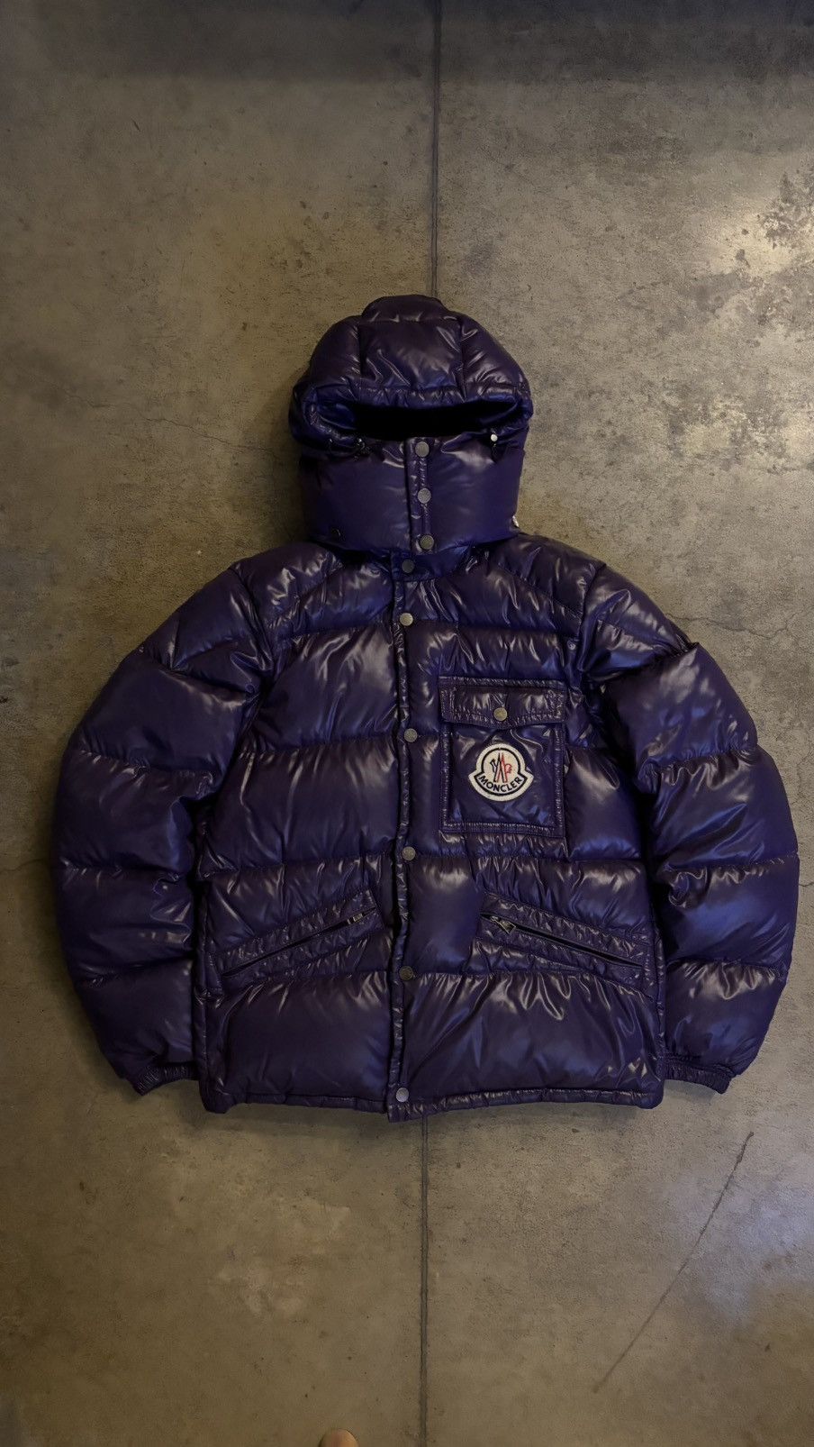 moncler k2 purple puffer jacket