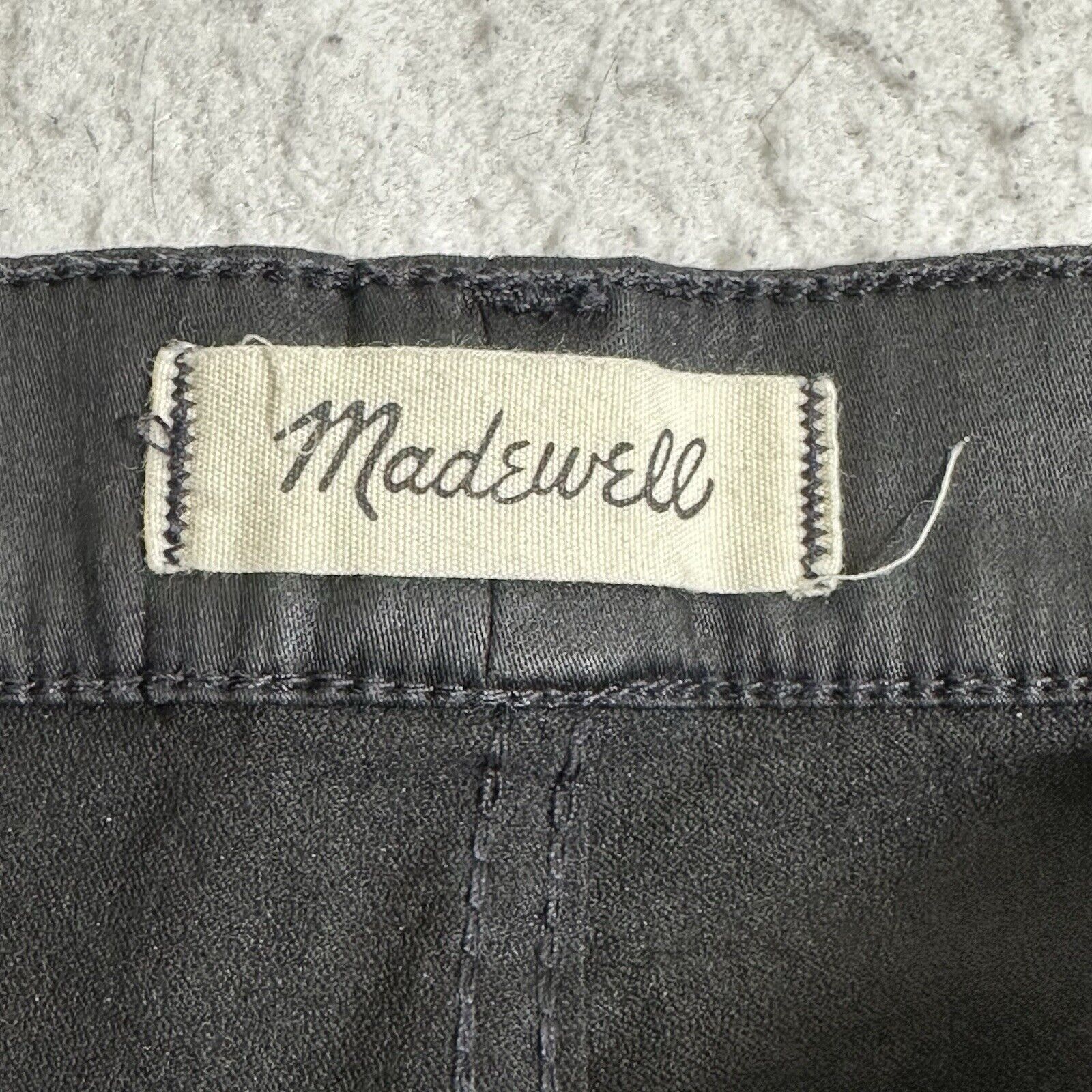 Madewell Madewell Women's 32 Black 10" High-Rise Skinny Jeans Coated Size 32" / US 10 / IT 46 - 5 Thumbnail