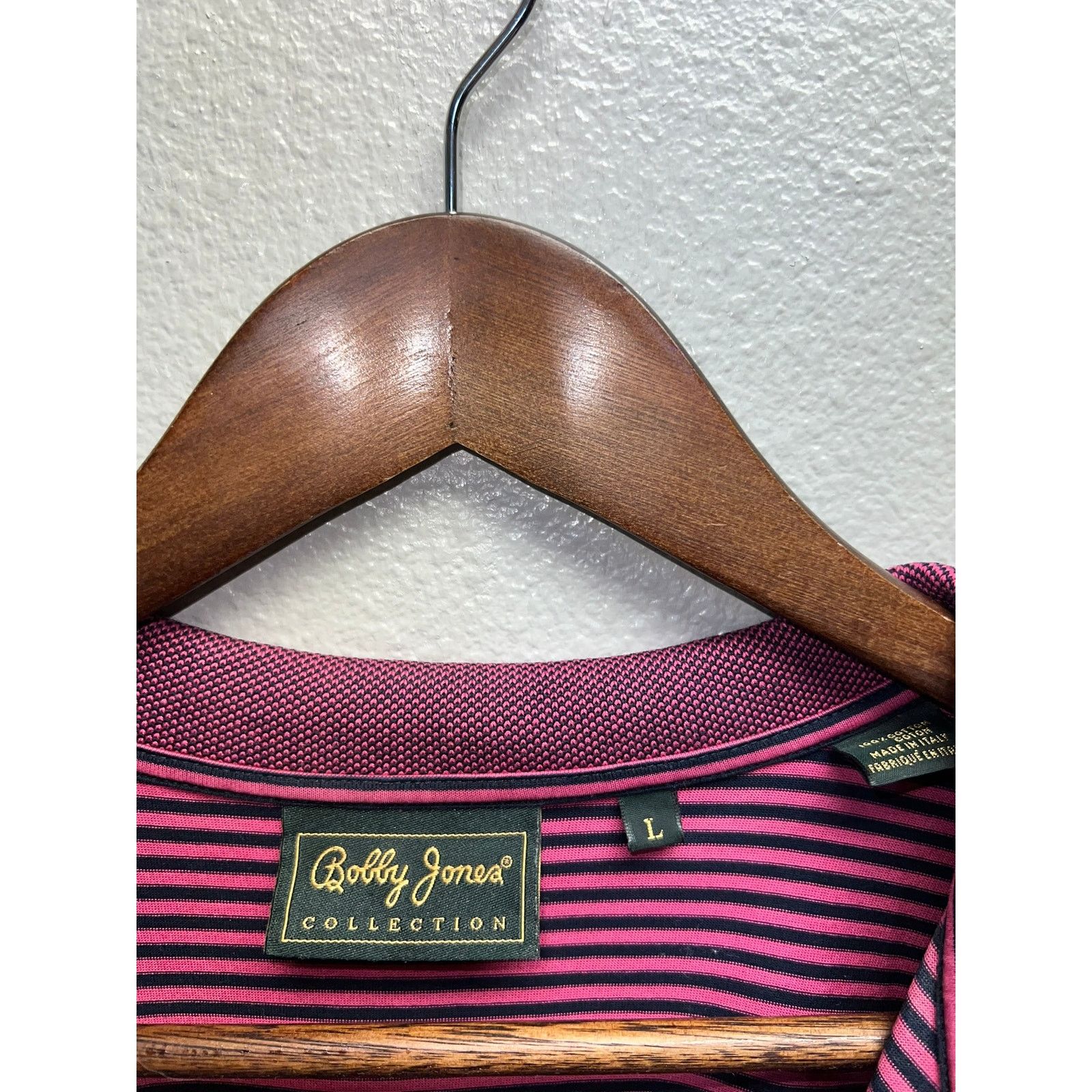Bobby Jones Bobby Jones Golf Polo Collection Pink Black Golfing Large Size US L / EU 52-54 / 3 - 5 Thumbnail