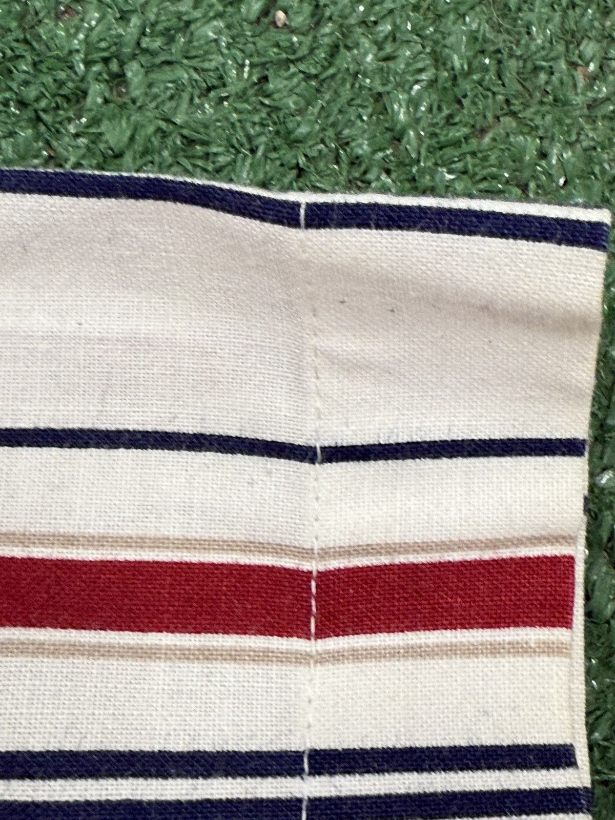 Vintage Vintage 90s Natural Issue Striped Single Stitch Shirt Size US XL / EU 56 / 4 - 4 Thumbnail