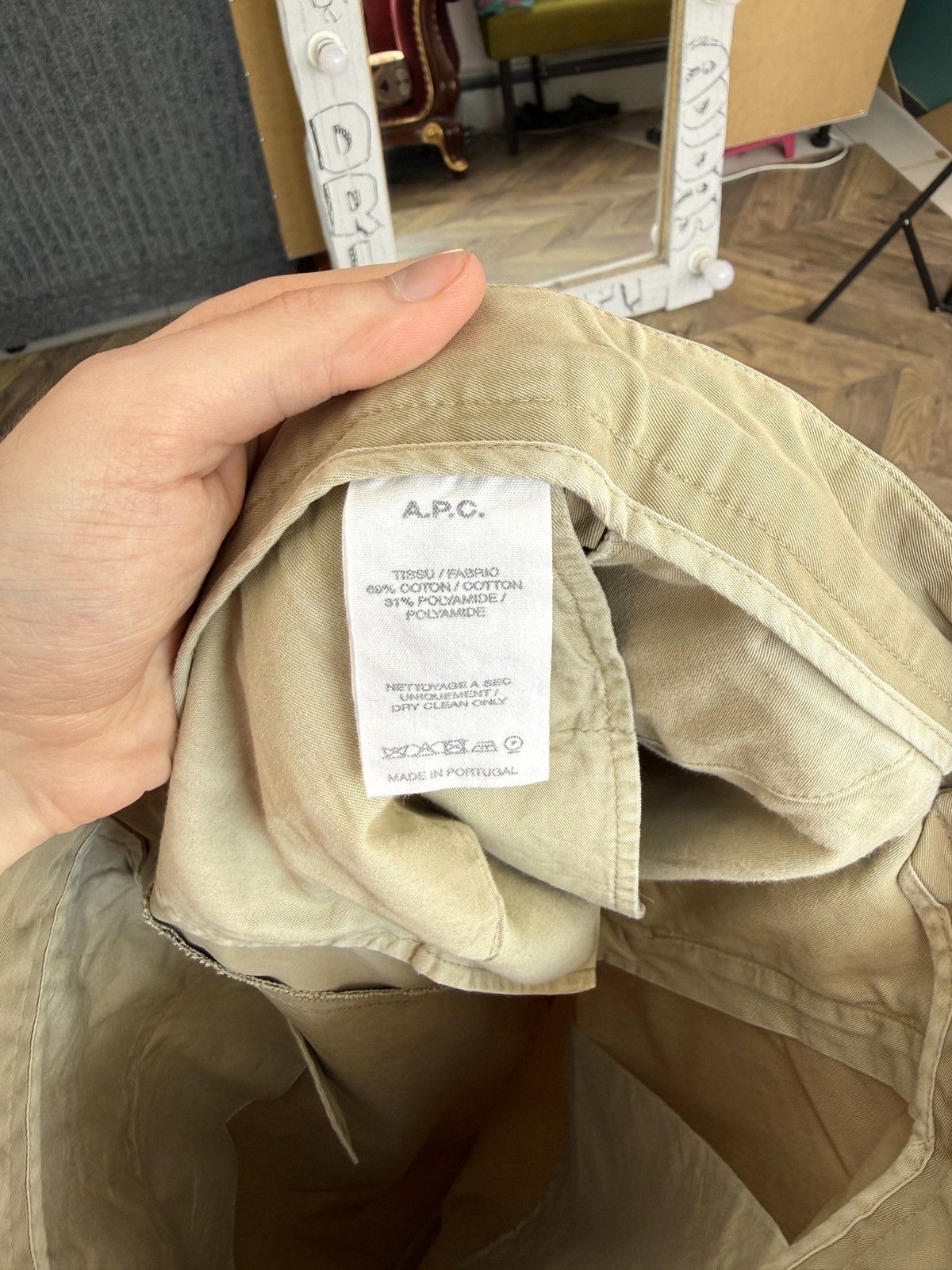 A.P.C. Vintage A.P.C. Beige Chino Pants Men’s Minimal Straight Leg Size US 29 - 13 Thumbnail