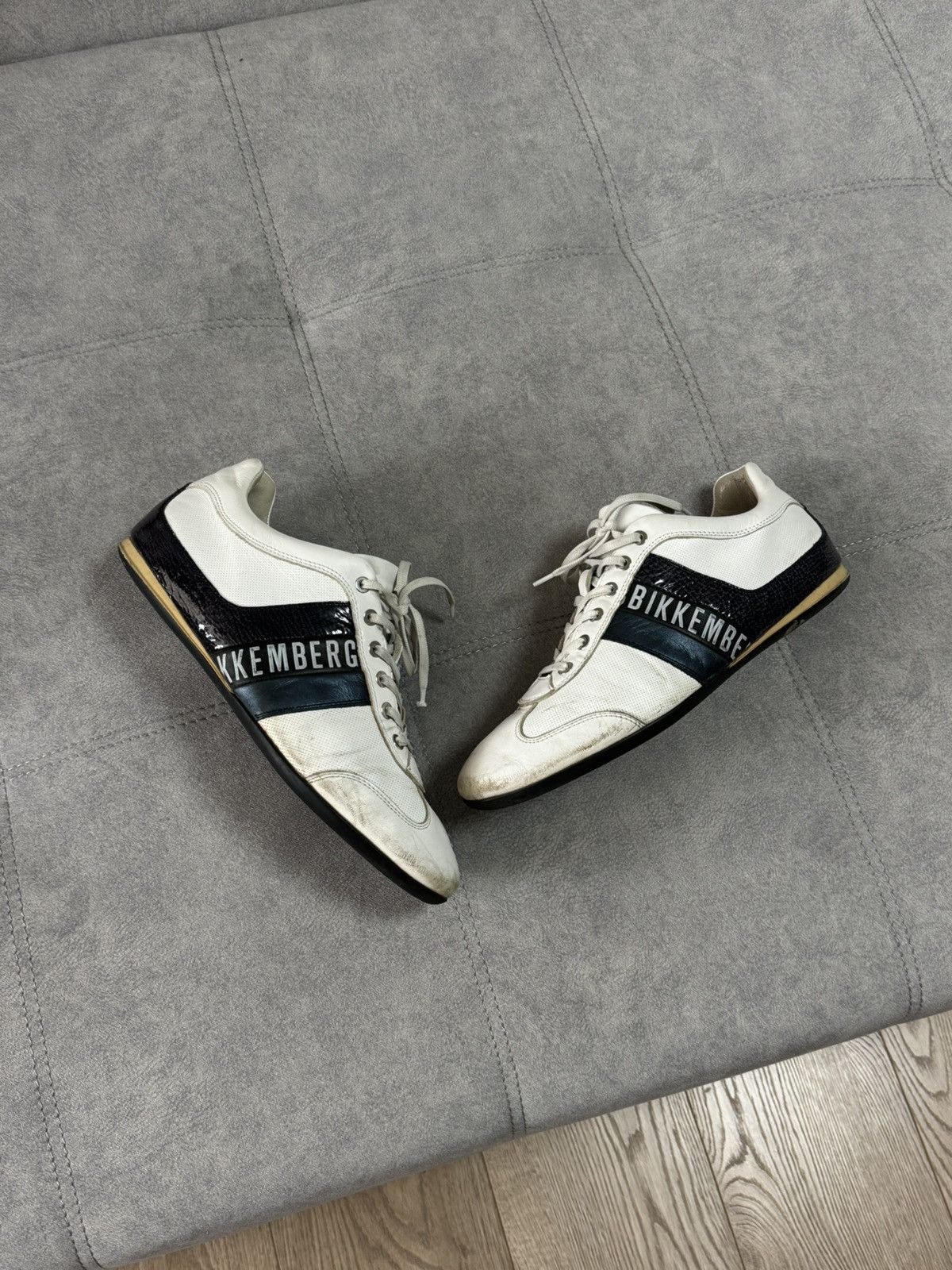 Dirk Bikkembergs × Vintage Dirk Bikkembergs Leather Y2K Avant garde Shoes Sneakers 41 Size US 8 / EU 41 - 3 Thumbnail