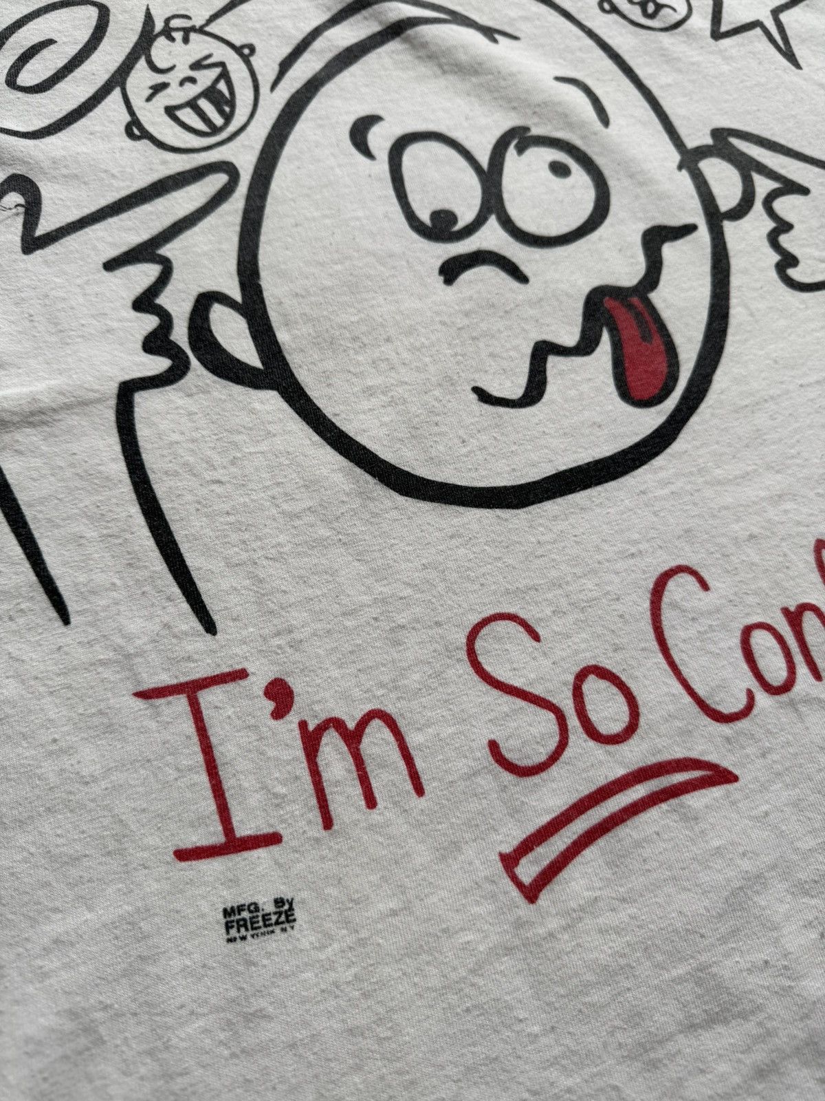 Vintage 1990’s I’m So Confused Said The Head Single Stitch Size L Size US L / EU 52-54 / 3 - 3 Thumbnail