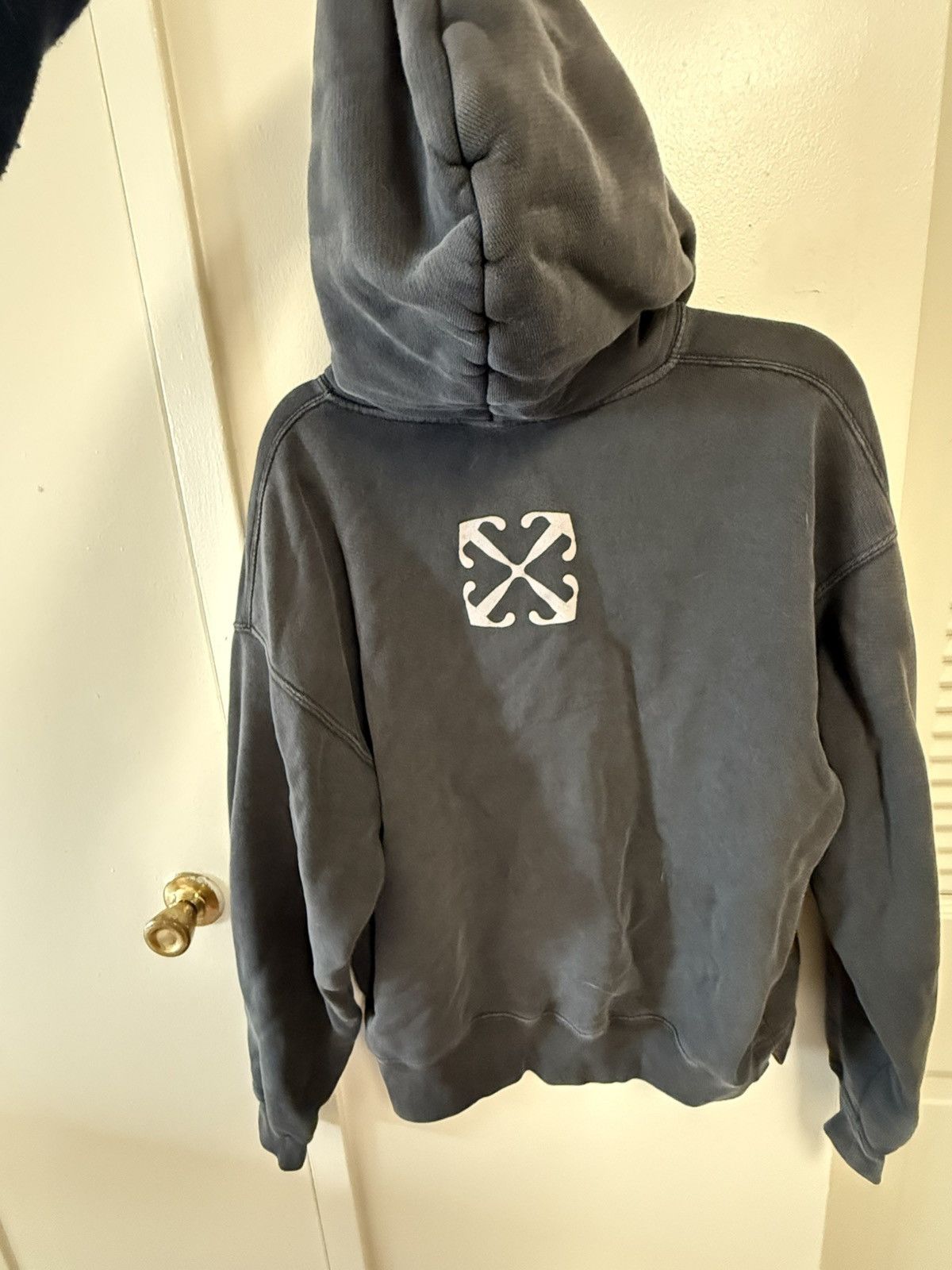 Off-White Off-White Black Blurred Mary Skate Hoodie Size US M / EU 48-50 / 2 - 3 Thumbnail